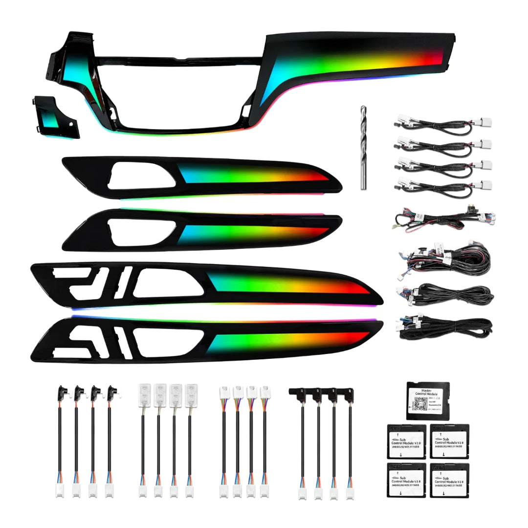 (PRENOTA) Ambient Light per Mercedes Benz ML, GL, GLE, GLS, 256 Colori, APP