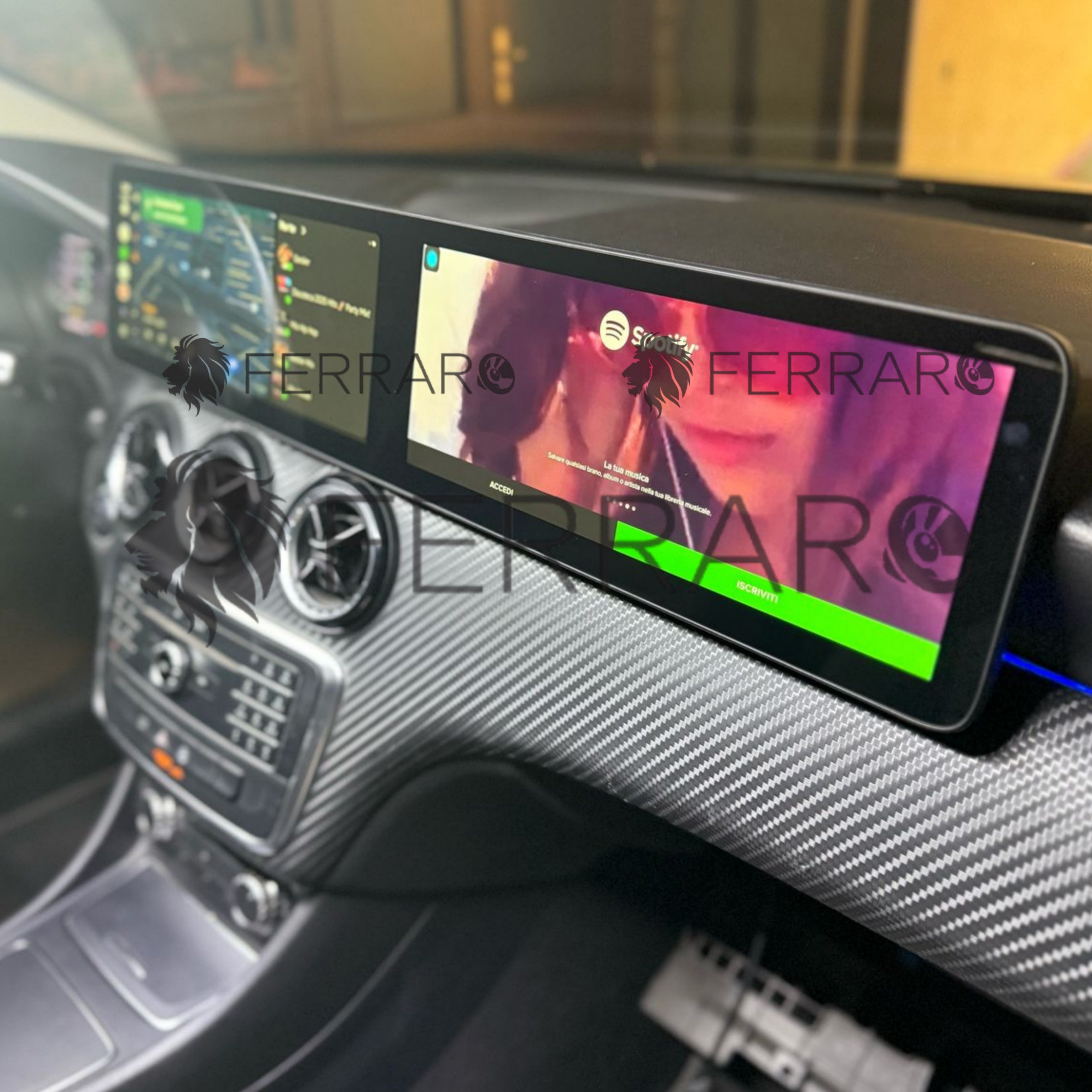 (PRENOTA) Autoradio per Mercedes Classe A, CLA, GLA, G 12.3" + 12.3" (2013-2019) Android, Bluetooth, CarPlay, Android Auto, 8/128GB Ram