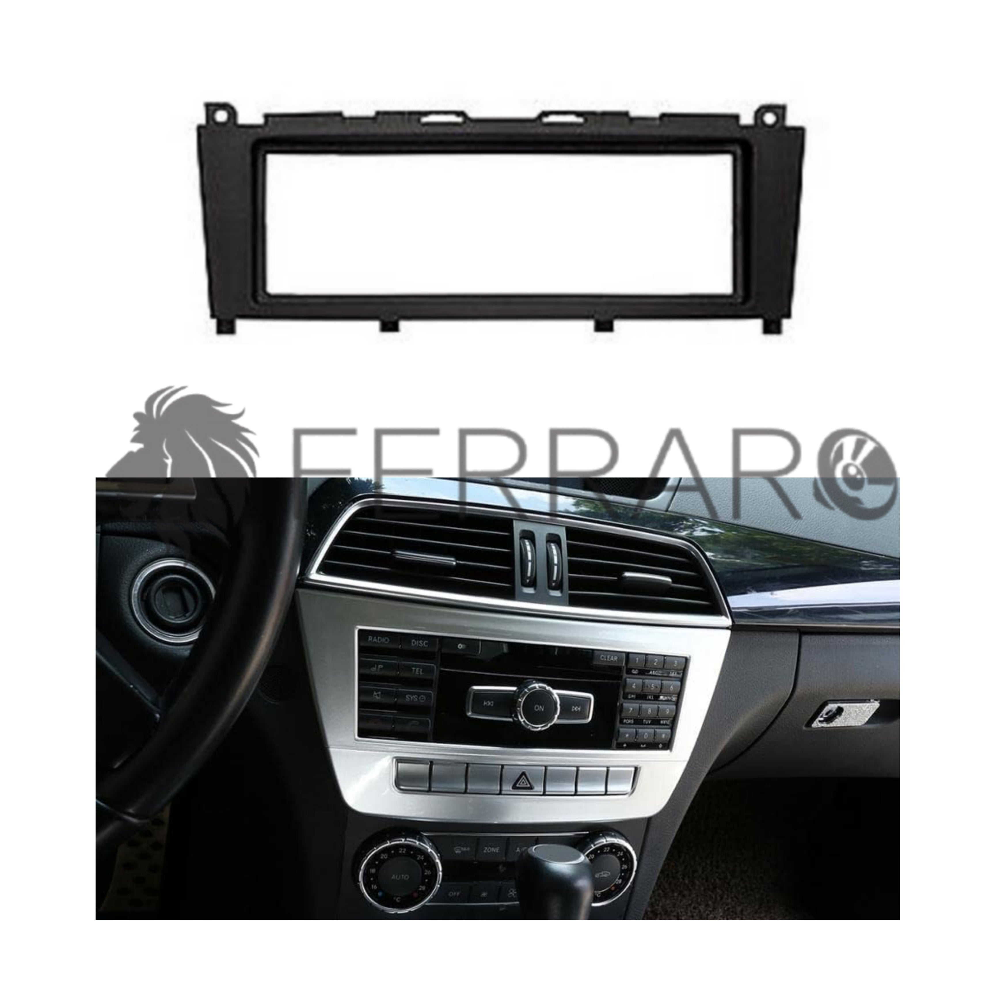 Kit Mascherina 1DIN per Mercedes Classe C (2007+)