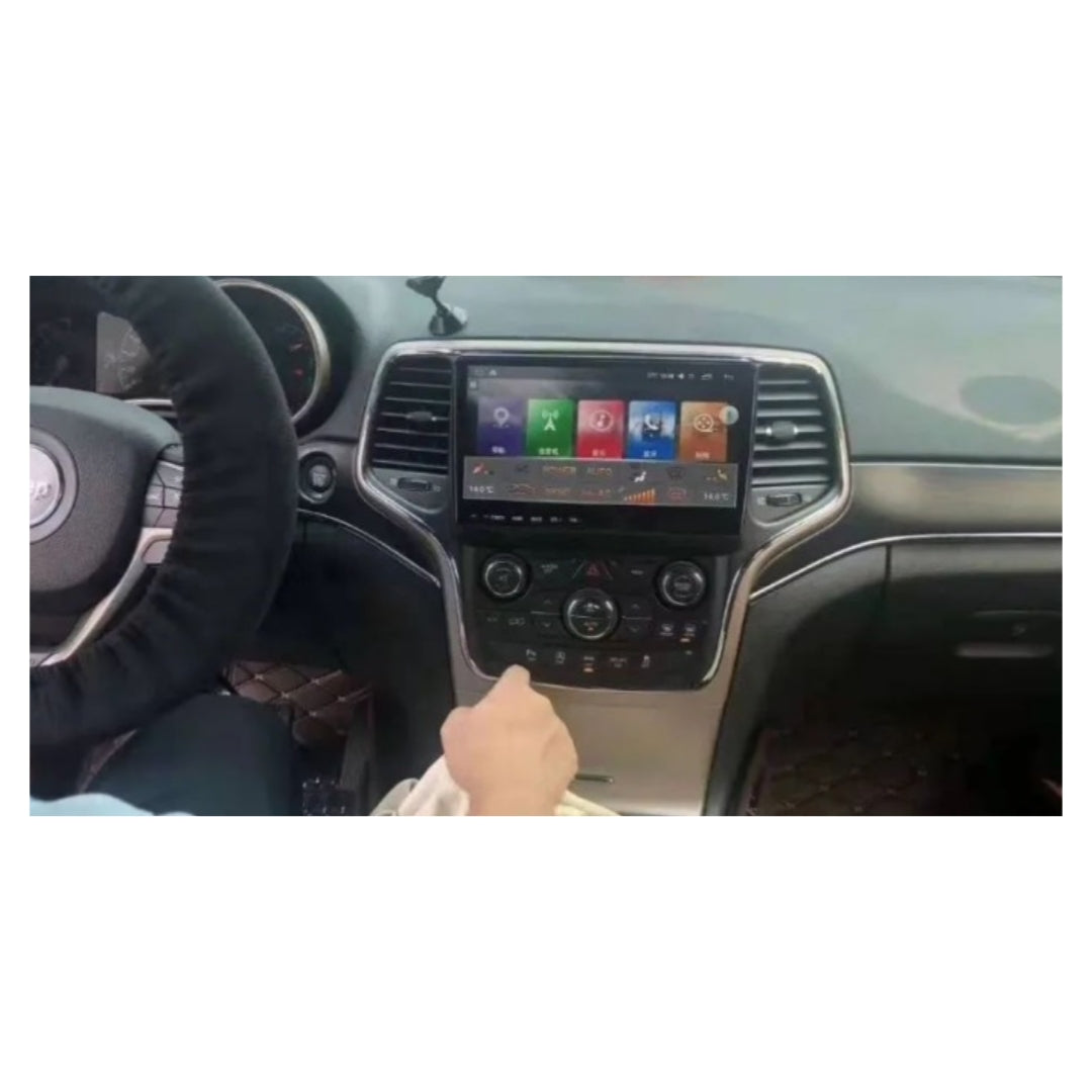 Autoradio per Jeep Grand Cherokee (WK2) Restyling (2014-2021) 9" 2K, Android, Bluetooth, CarPlay, Android Auto, 12/256GB Ram