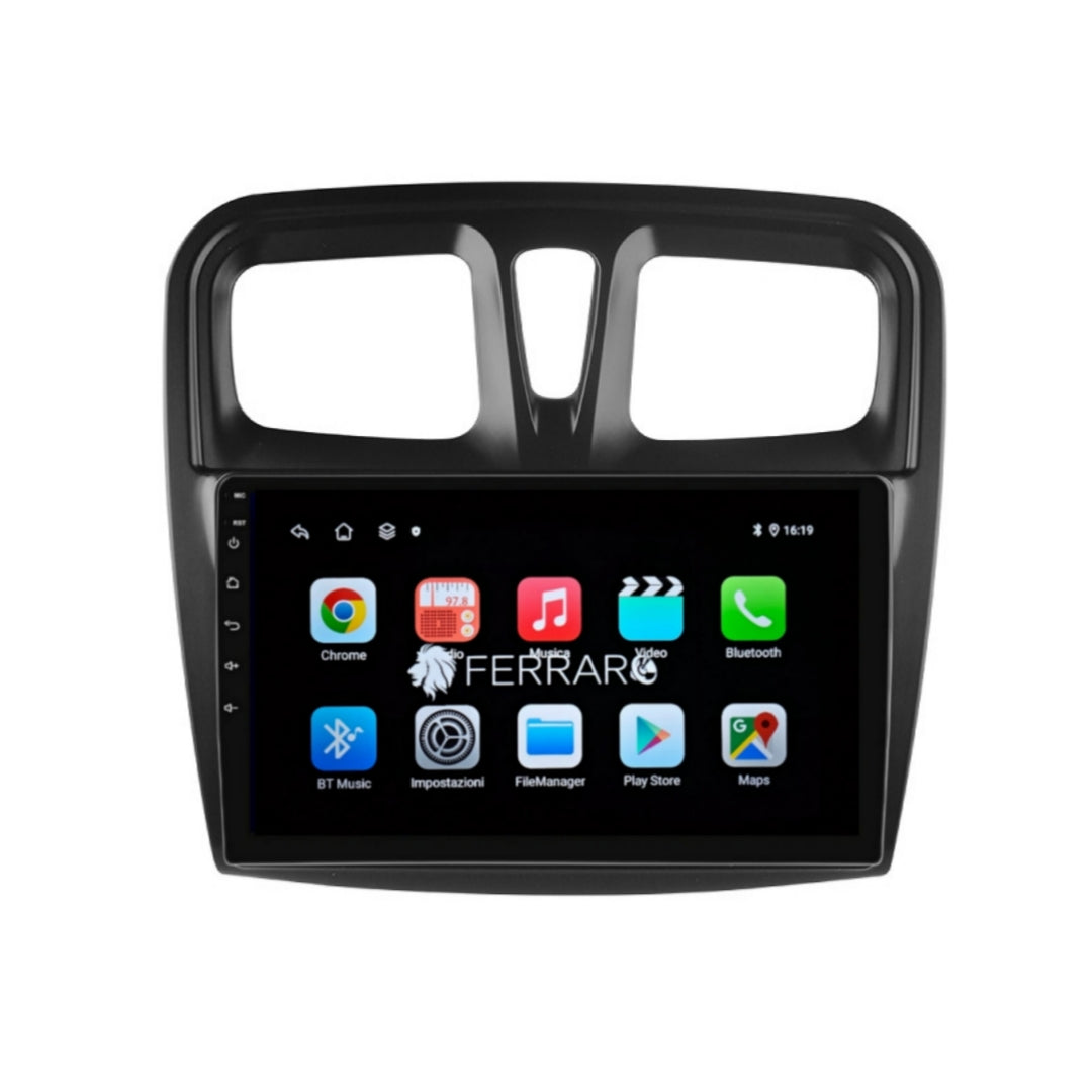 Autoradio per Logan, Sandero, Stepway Symbol 9", Android, Bluetooth, CarPlay, Android Auto, 2GB/4GB/6GB/8GB Ram