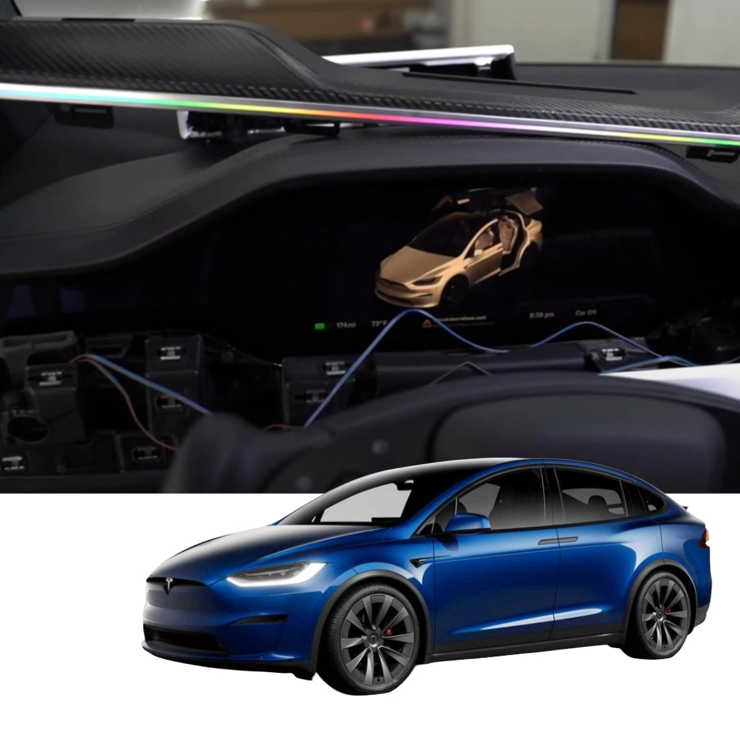 (PRENOTA) Ambient Light per Tesla Model X (2022+), 256 Colori, APP