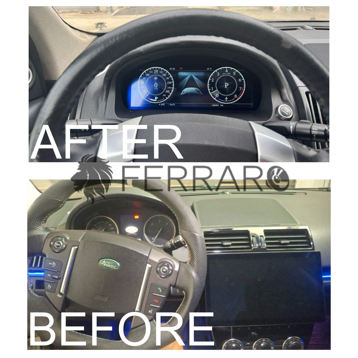 (PRENOTA) Virtual Cockpit 12.3" per Land Rover Freelander 2 (2006-2015), HD Ultra, CarPlay e Android Auto