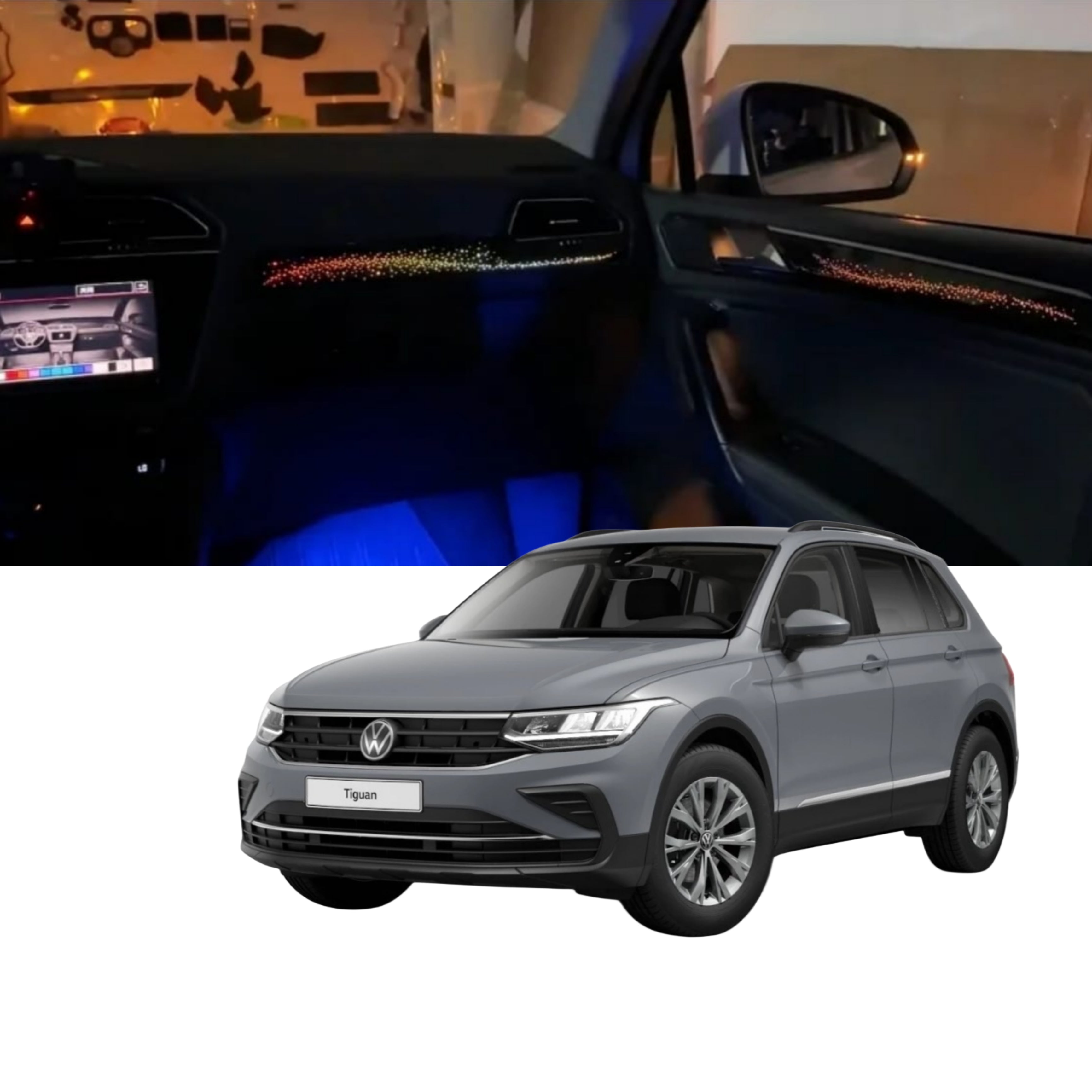 (PRENOTA) Ambient Light per Volkswagen Tiguan (2016-2023), 256 Colori, APP