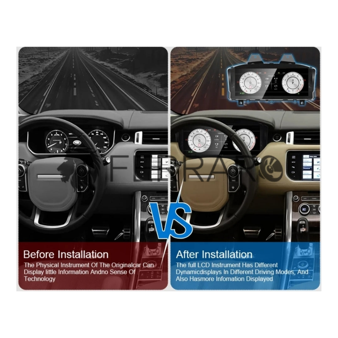 (PRENOTA) Virtual Cockpit 12.3" per Land Rover, Range Rover (2013-2022) L405, L494, HD Ultra, CarPlay e Android Auto