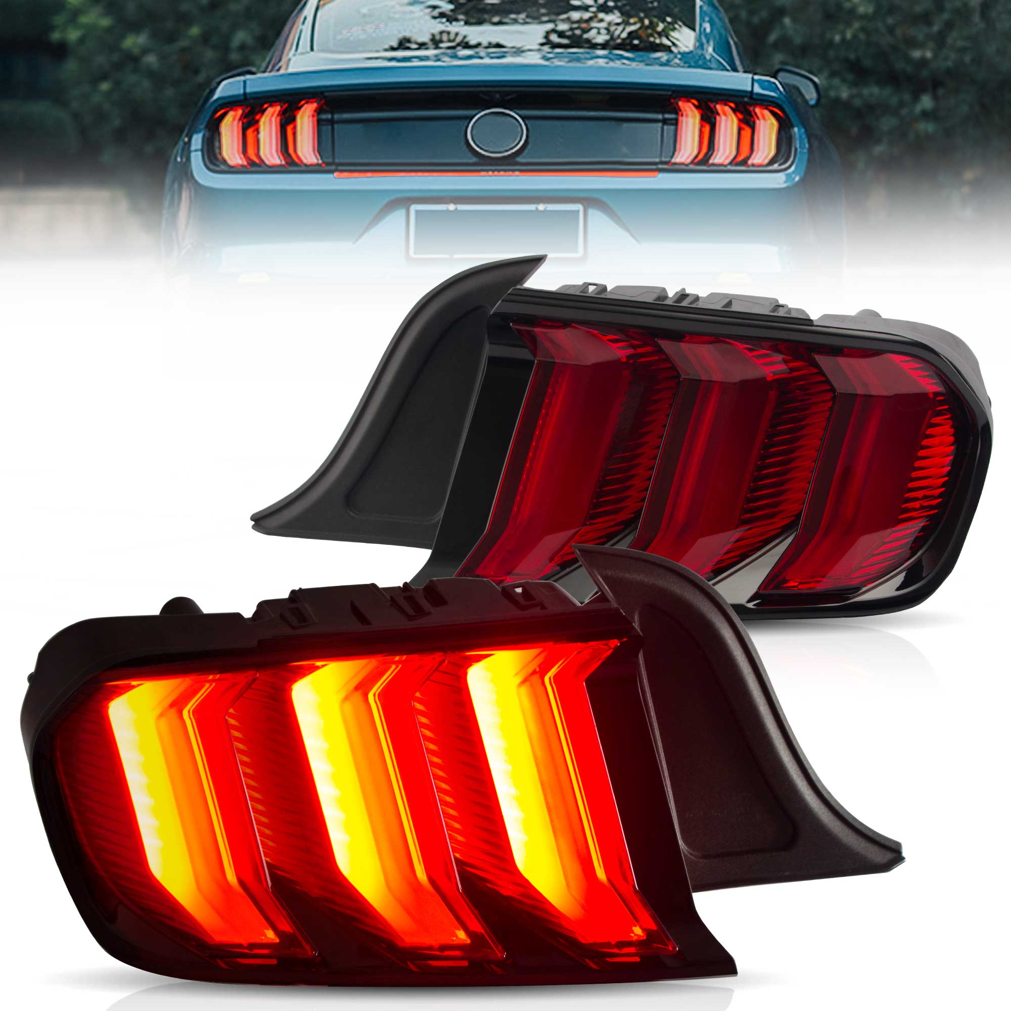 (PRENOTA) Fanali Posteriore Completo per Ford Mustang 6ª Serie (2016-2023) a LED