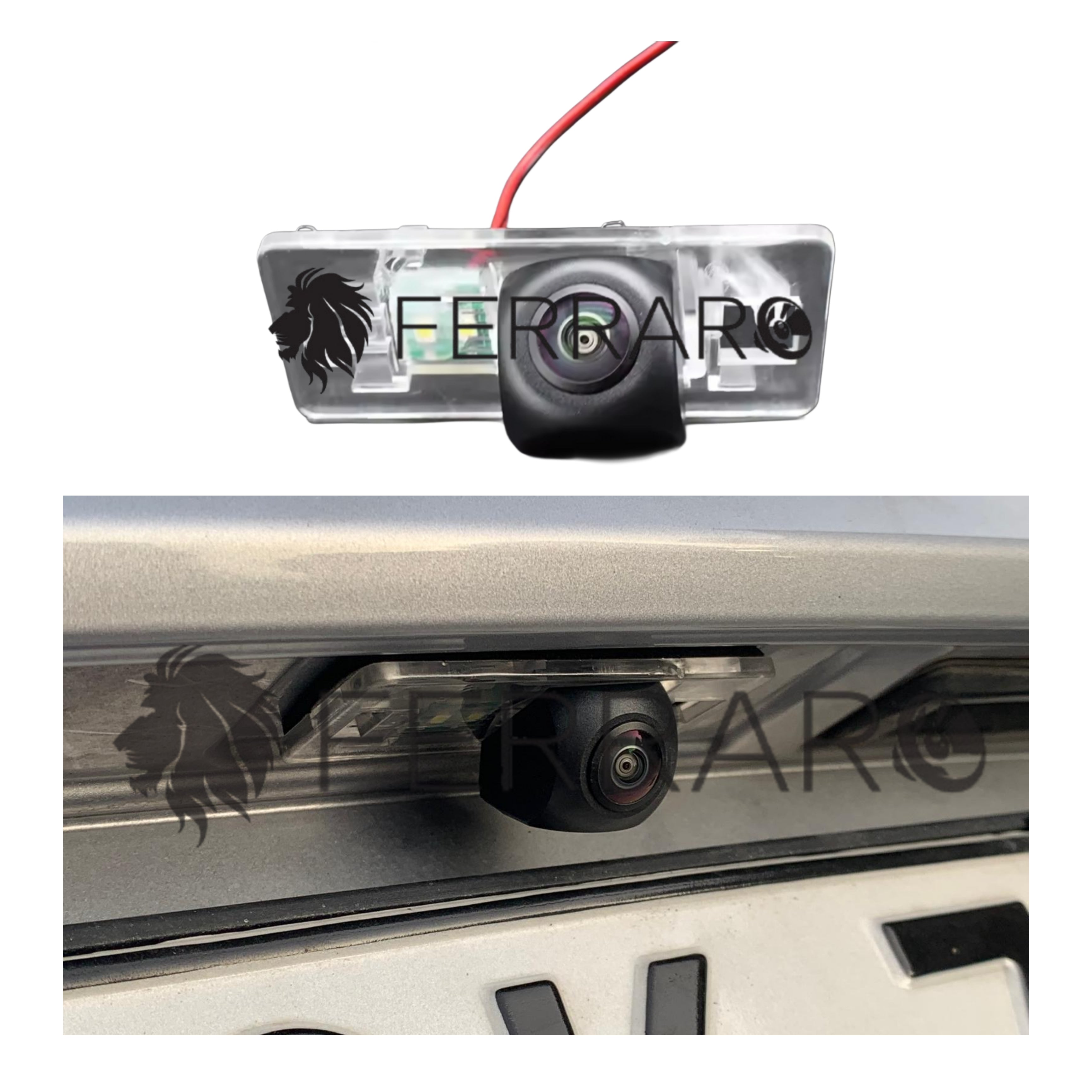Telecamera Posteriore per Audi (Compatibilità in Descrizione) 2008-2017, AHD 1920x1080, 170° Gradi