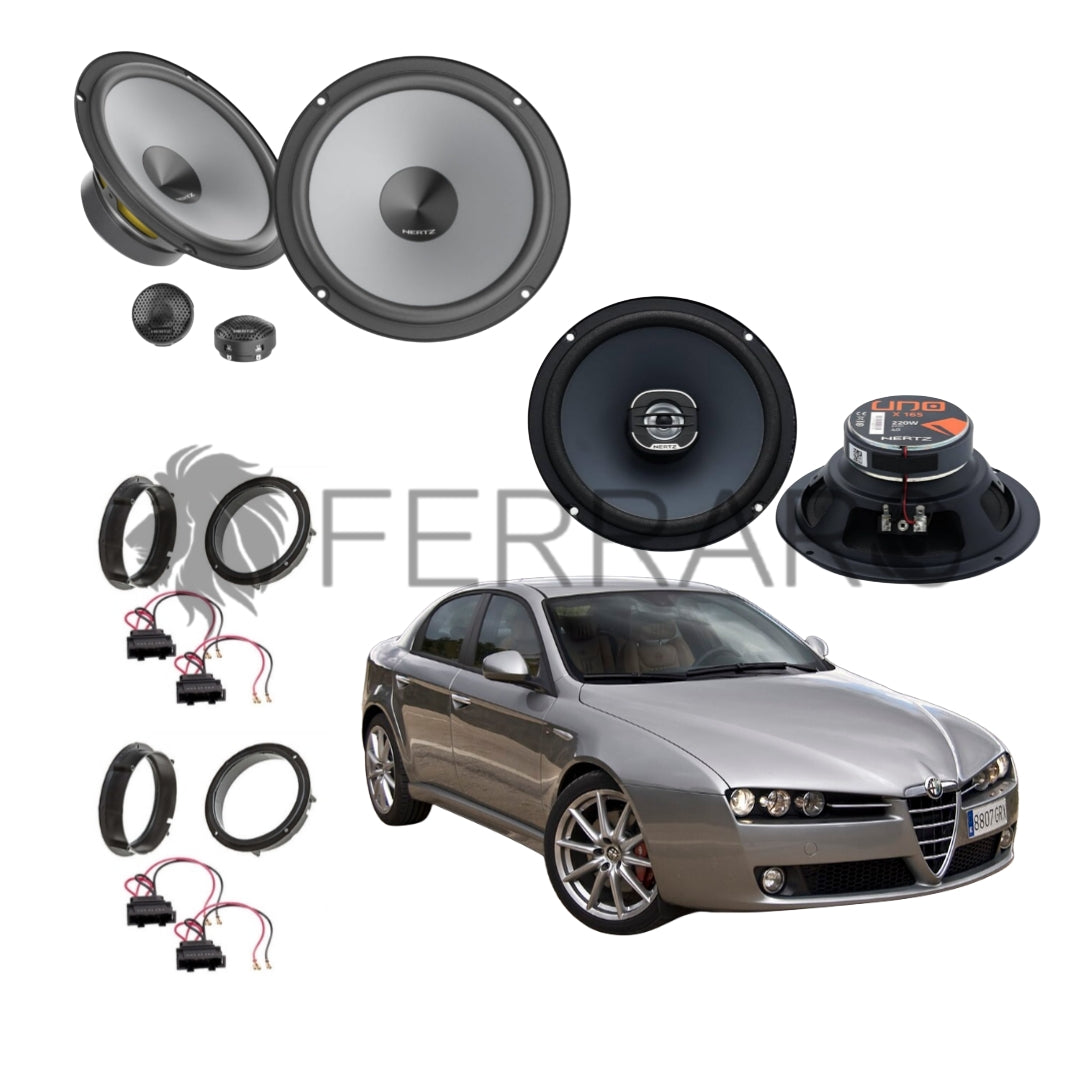 Hertz Kit 6 Casse | K 165 | X 165 | Ant/Post | Alfaromeo 159