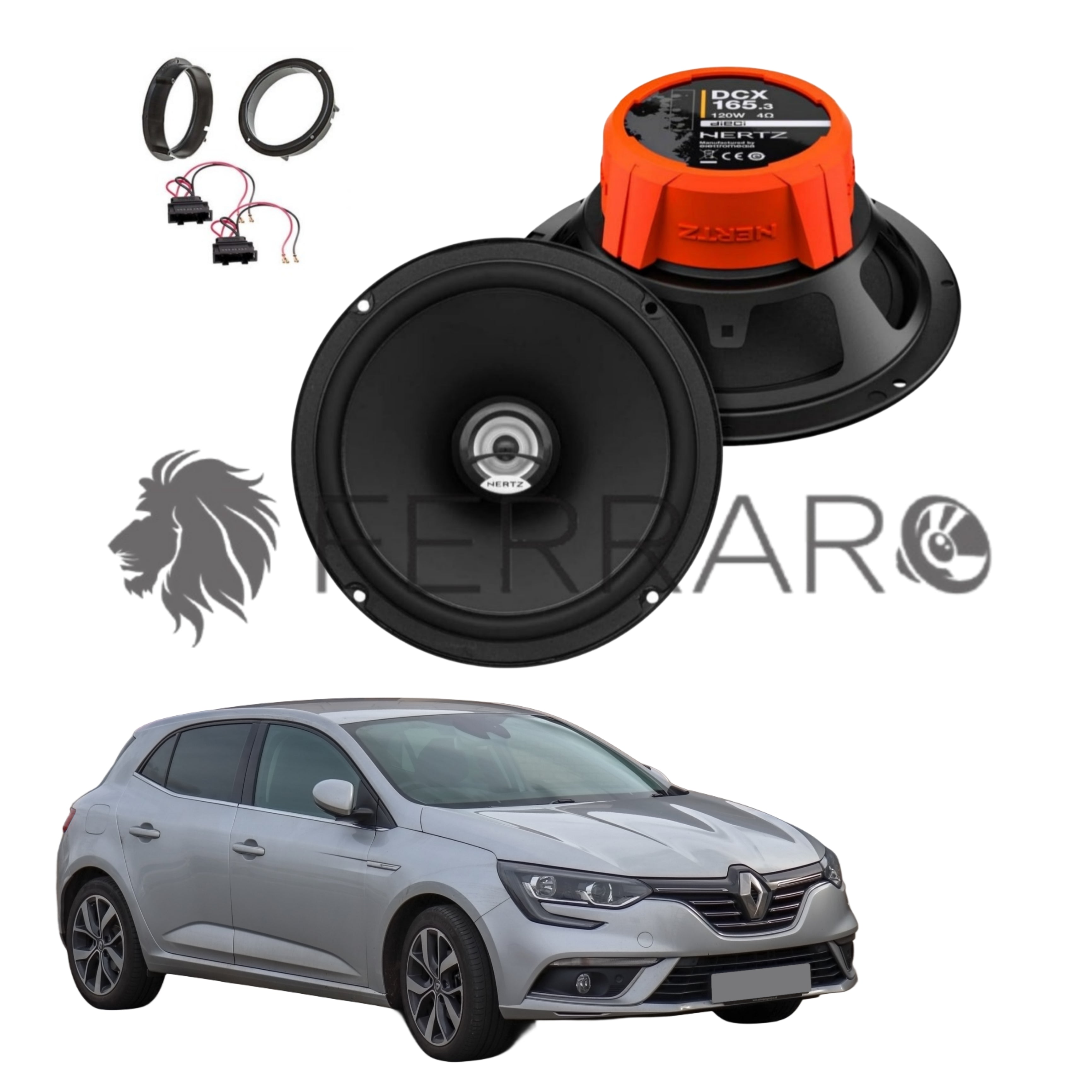 Hertz Kit 2 Casse | DCX 165.3 | Ant o Post | Renault Megane IV | 4ª Serie (2017 in Poi)
