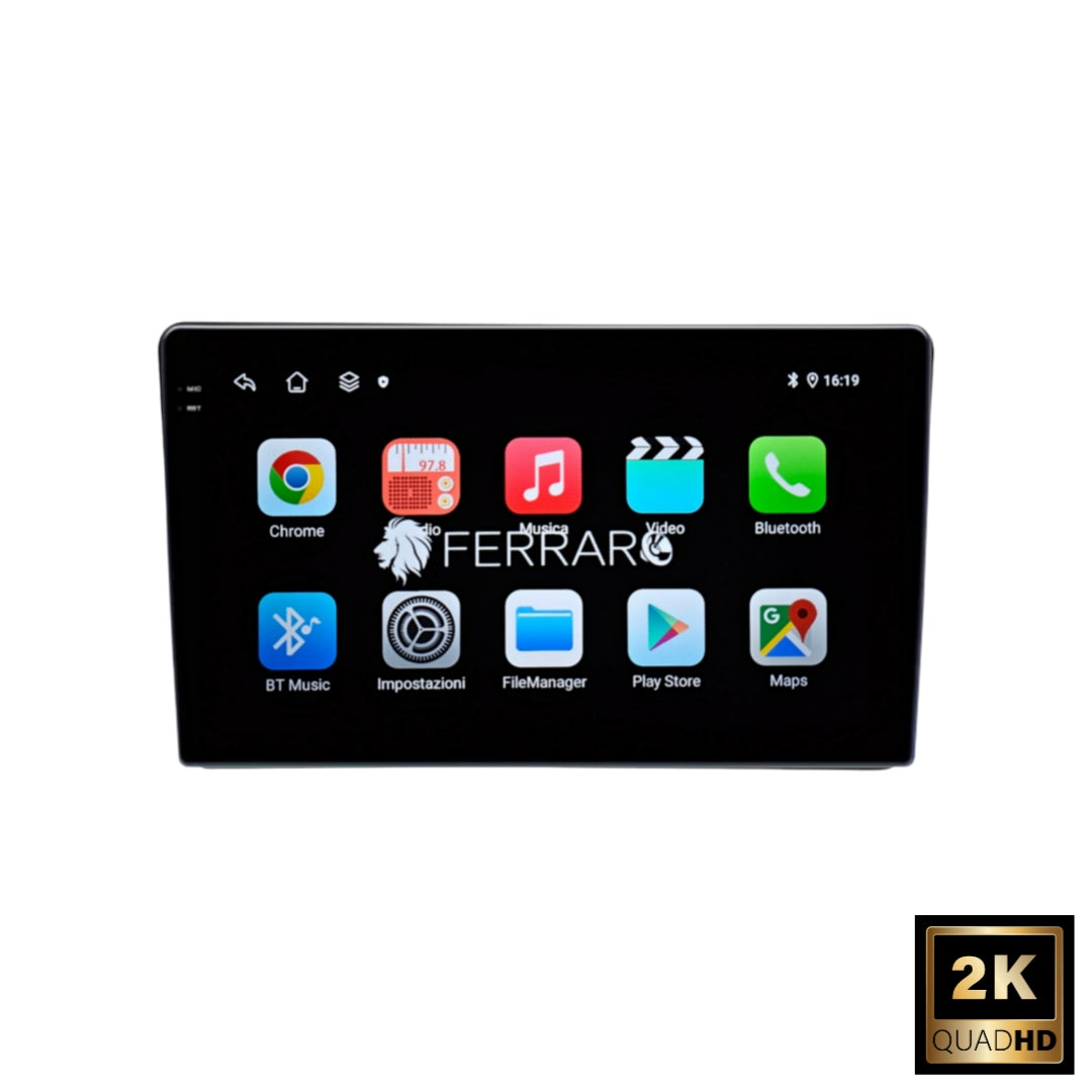 Autoradio per Ford Fiesta 9" 2K (2017-2023) Android, Bluetooth, CarPlay, Android Auto, 12/256GB Ram