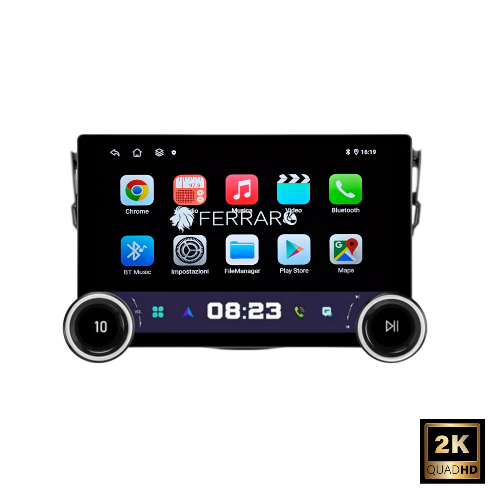 Autoradio per Toyota RAV4 11.8" 2K | 2006-2012 | Android | Bluetooth | CarPlay | Android Auto | 4/64GB Ram