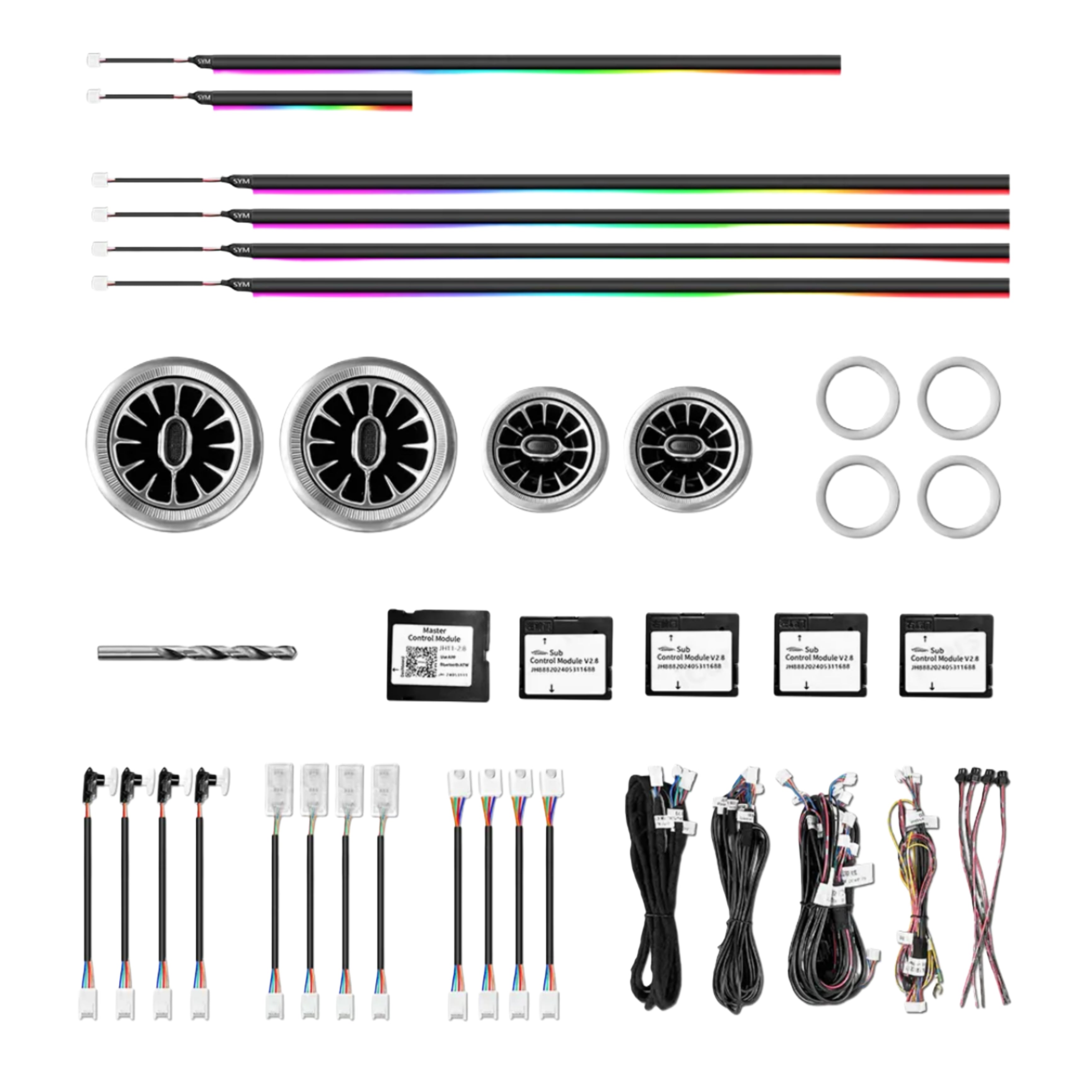 (PRENOTA) Ambient Light per BMW Mini Cooper R56/R57 (2006-2013), 256 Colori, APP