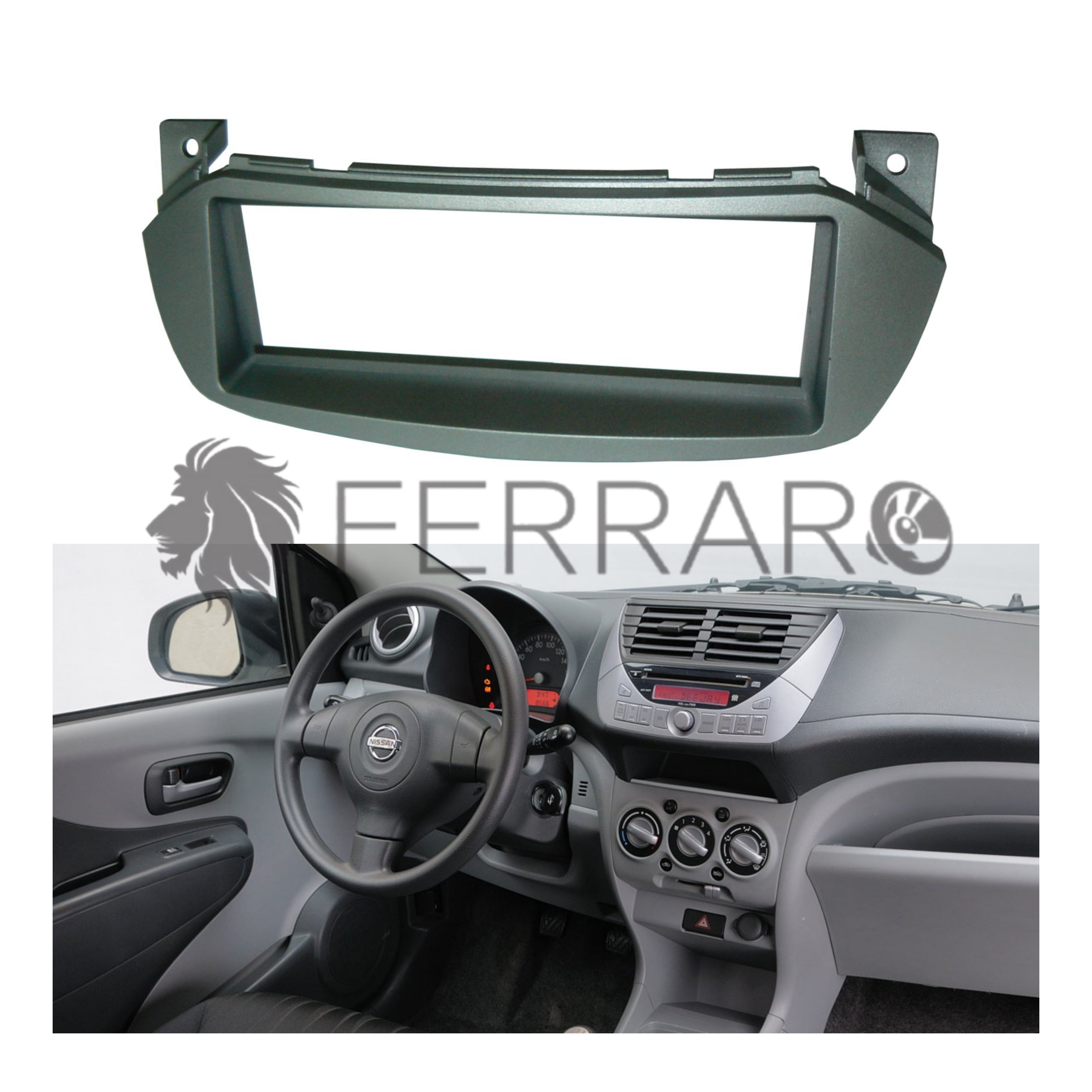 Mascherina 1DIN per Nissan Pixo, Suzuki Alto (2009+)