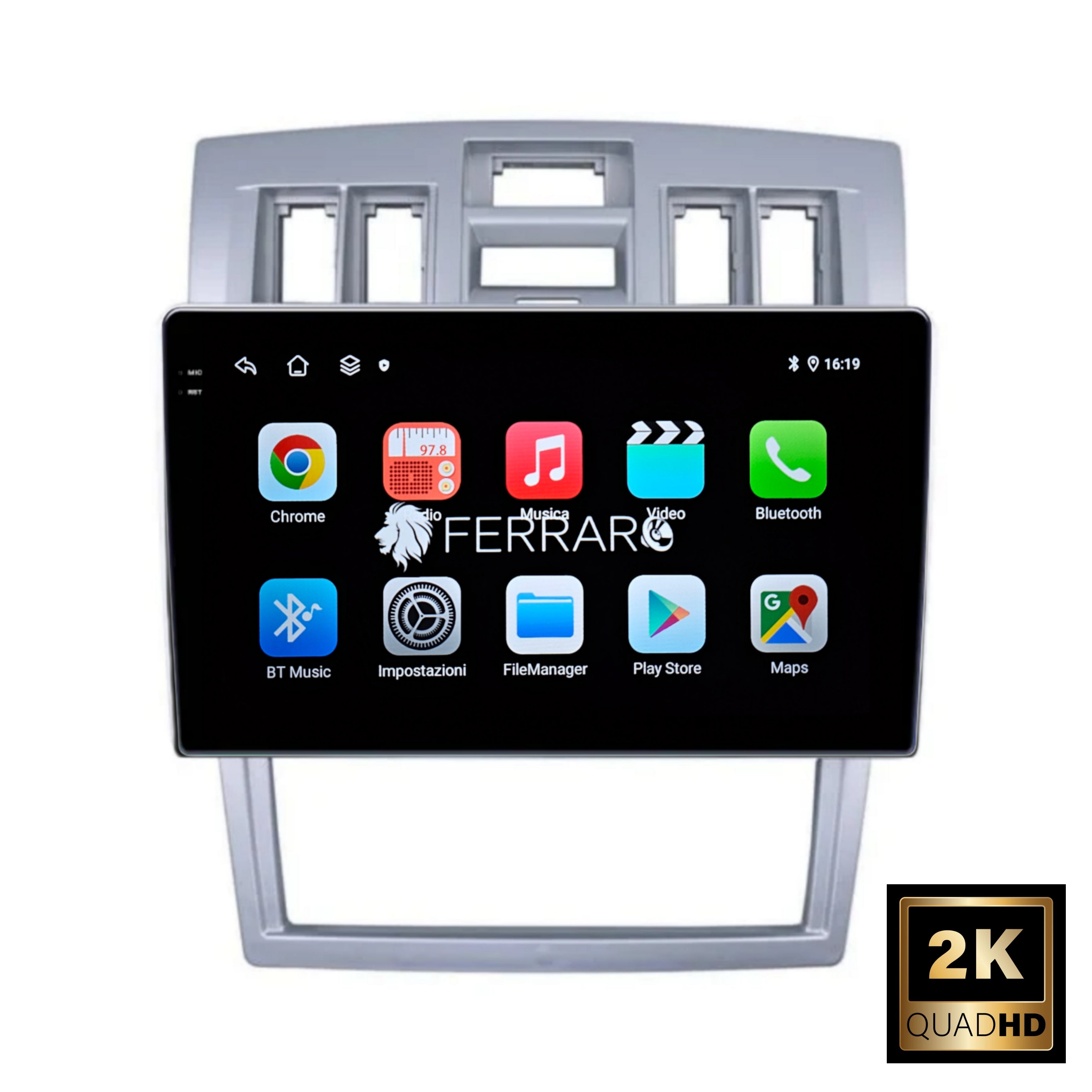 (PRENOTA) Autoradio per Hyundai Rohens-Coupe 9" 2K (2002-2009) Android, Bluetooth, CarPlay, Android Auto, 12/256GB Ram