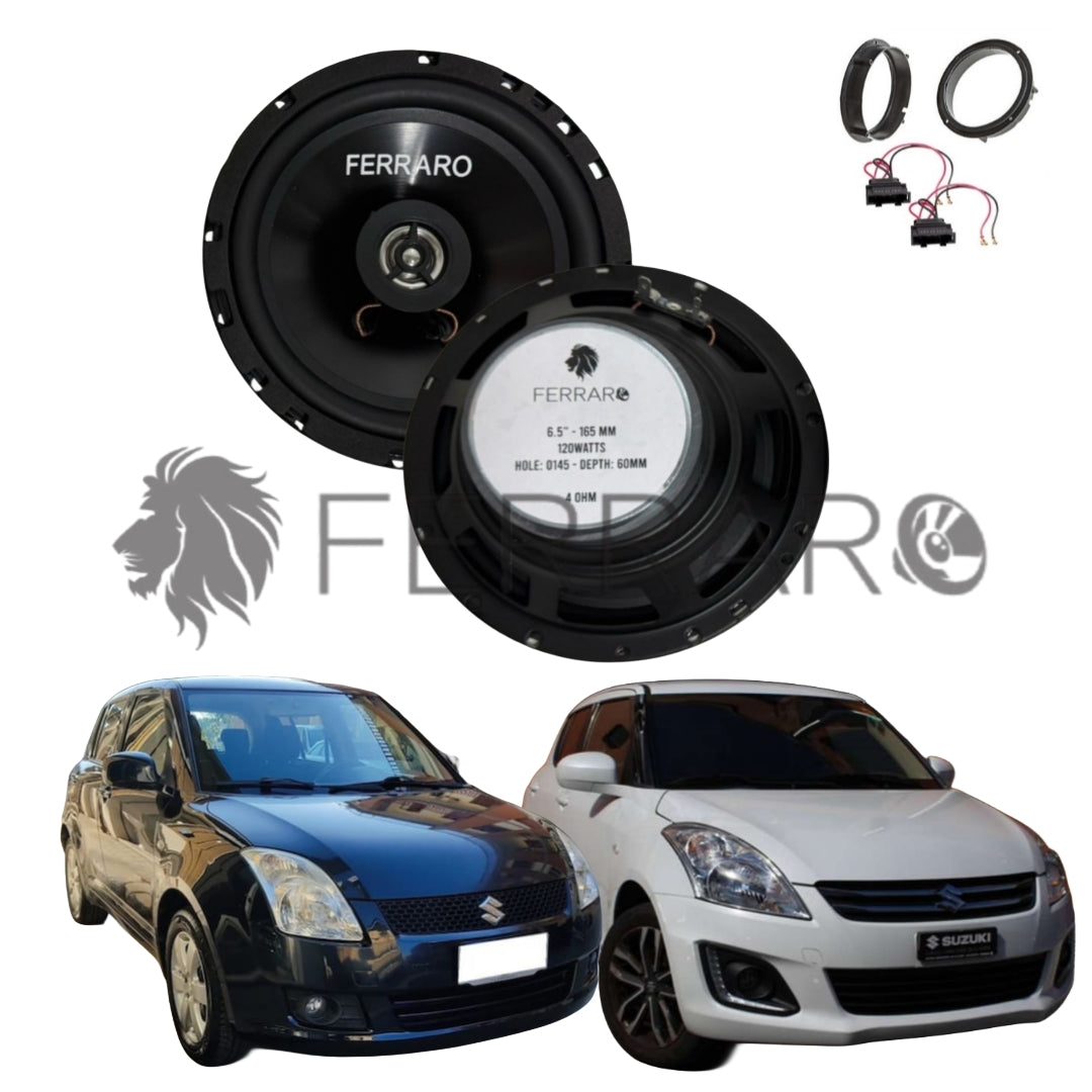 FerraroStore Kit 2 Altoparlanti, ASC-652PC, Ant o Post, Suzuki Swift IV, V (2003-2017)