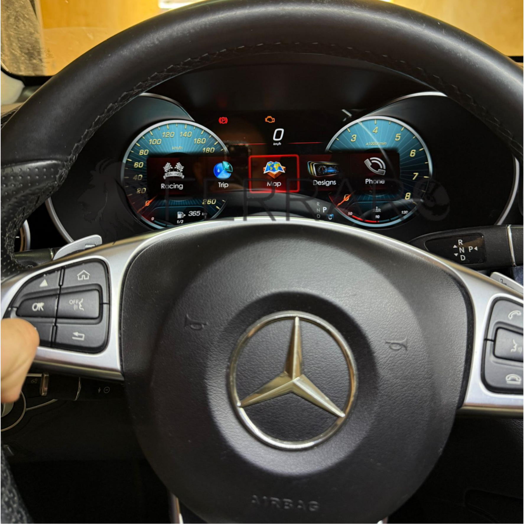 Virtual Cockpit 12.3" per Mercedes Classe C W205, GLC X253, HD Ultra, CarPlay e Android Auto