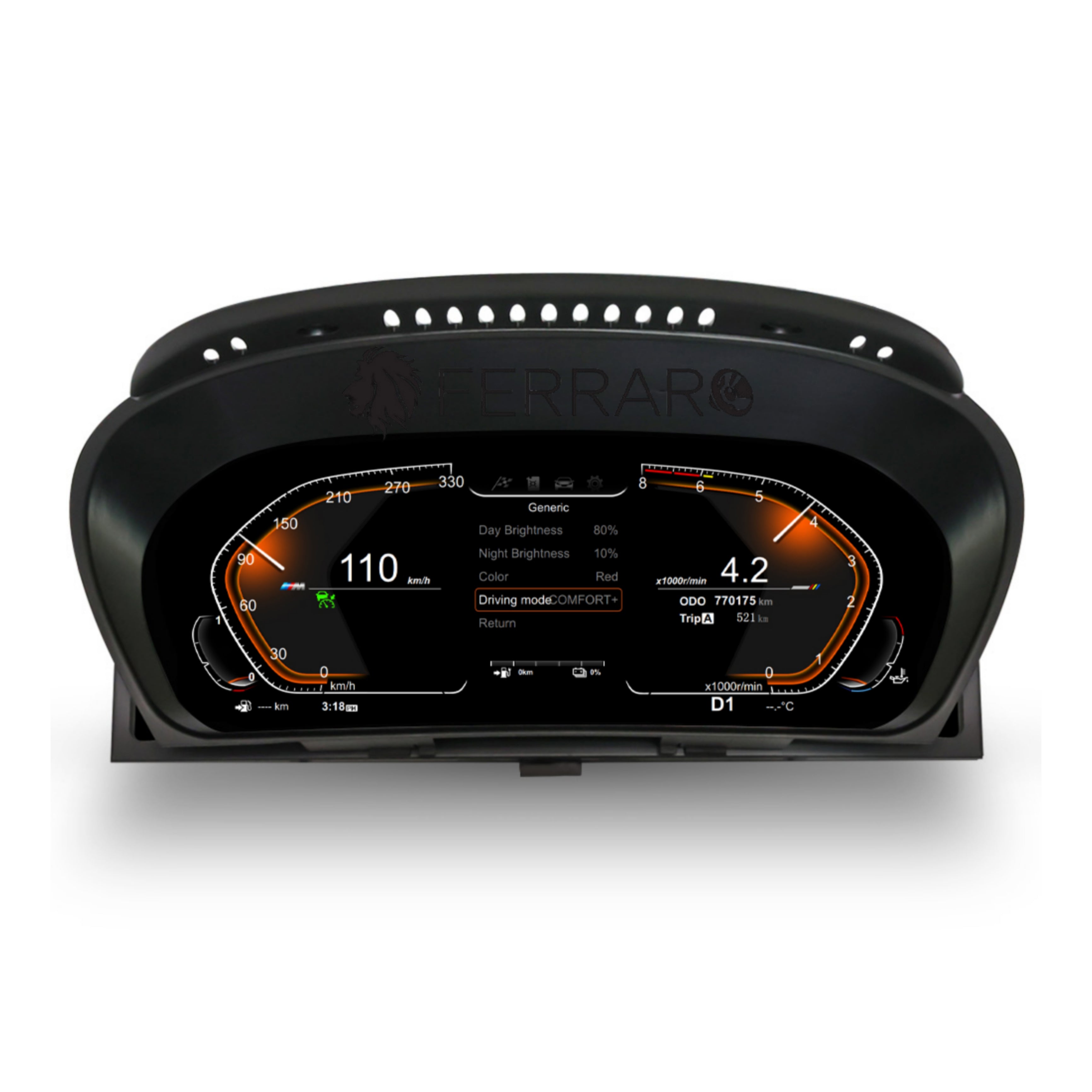 (PRENOTA) Virtual Cockpit 12.3" per BMW X5/X6 E70/E71 (2006-2013), HD Ultra, CarPlay e Android Auto