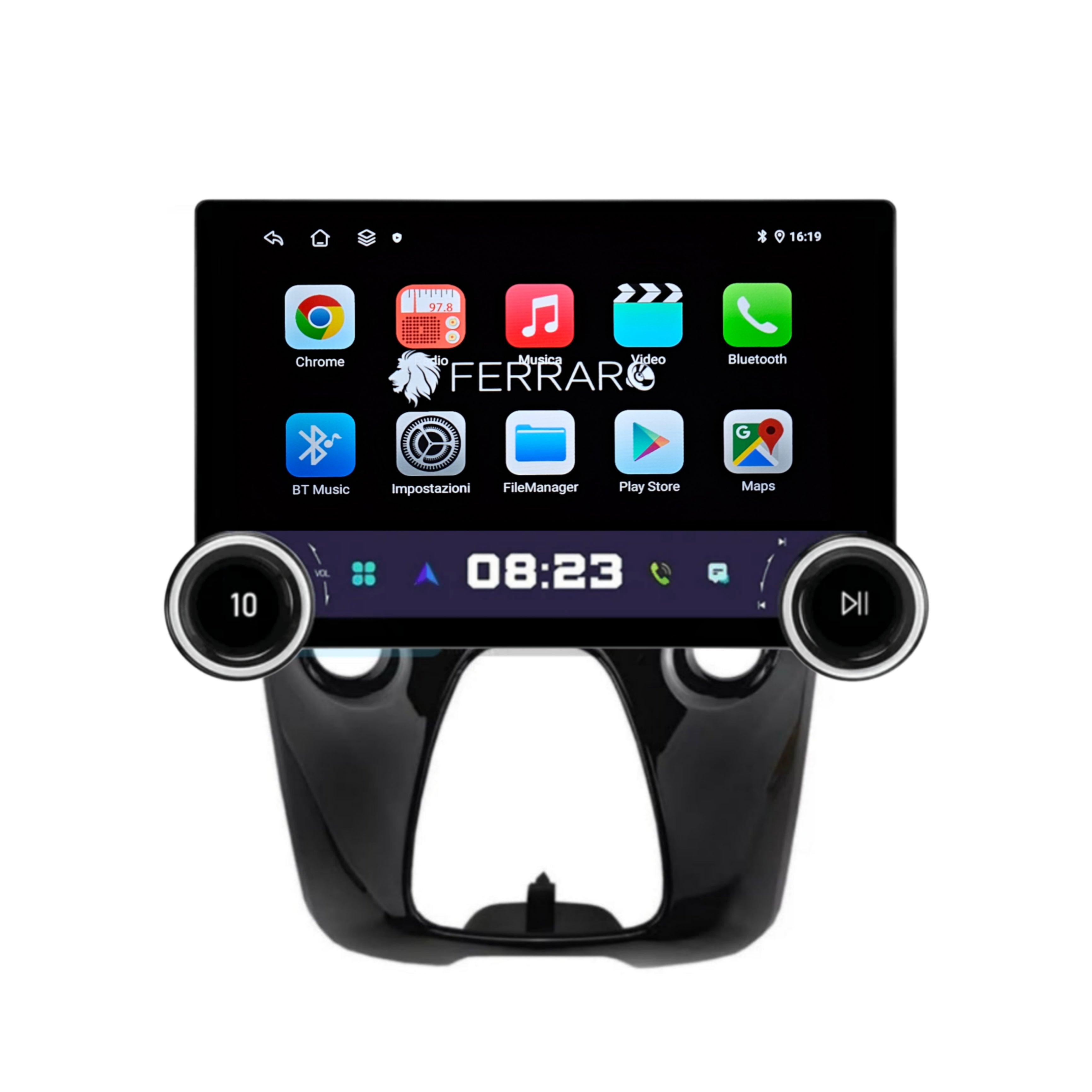 Autoradio per Toyoya Aygo, Citroen C1, Peugeot 108 11.8" 2K (2014-2021) Android, Bluetooth, CarPlay, Android Auto, 4/64GB Ram