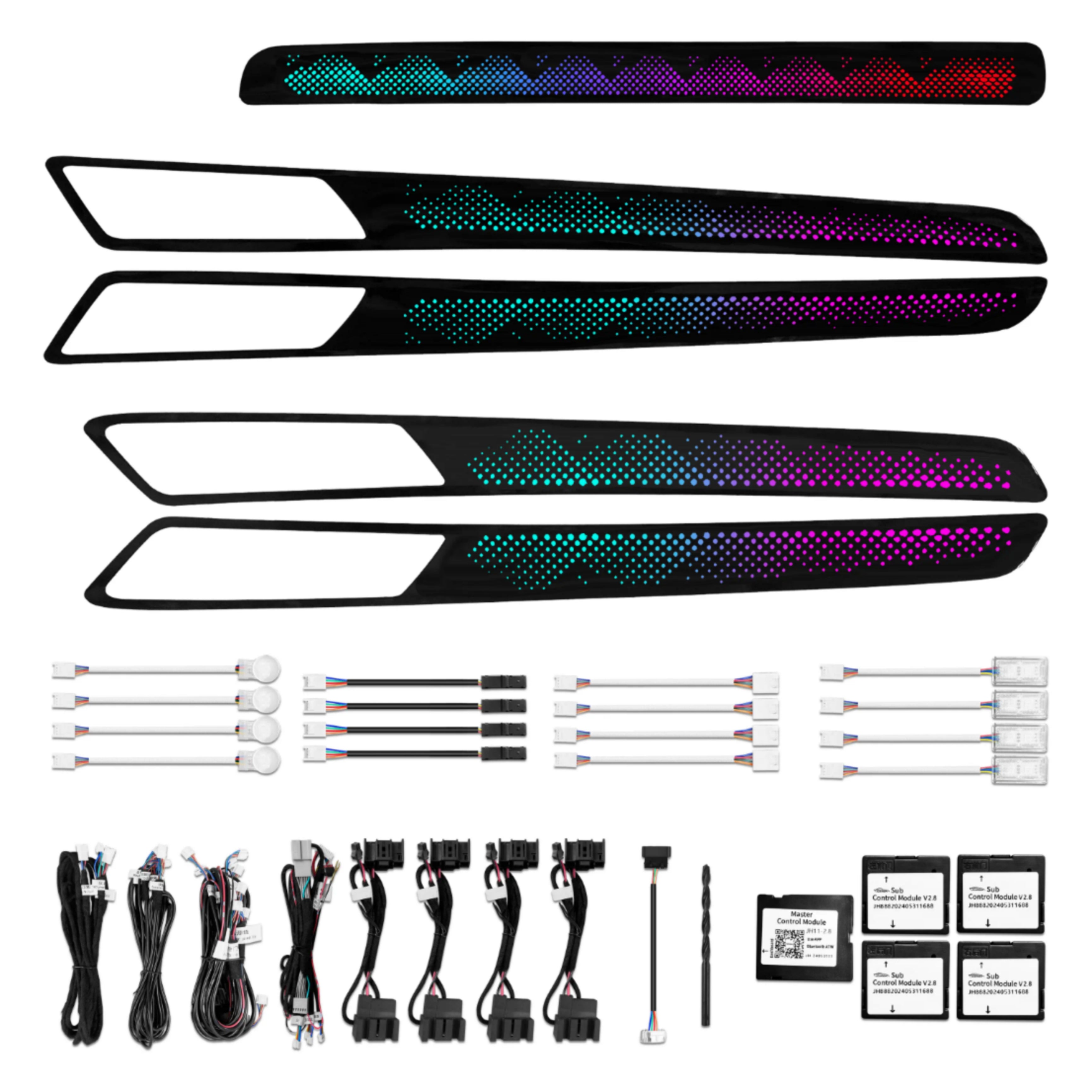 (PRENOTA) Ambient Light per Volkswagen Golf 7, 7.5 (2014-2021), 256 Colori, APP