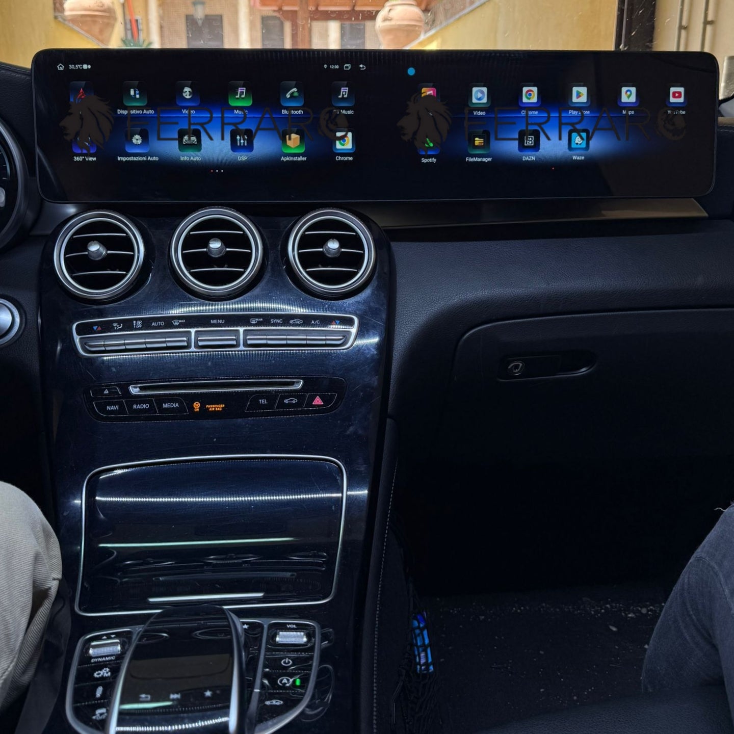 (PRENOTA) Autoradio per Mercedes Classe C W205, GLC X253, 12.3" + 12.3" (2015-2022) Android, Bluetooth, CarPlay, Android Auto, 8/128GB Ram