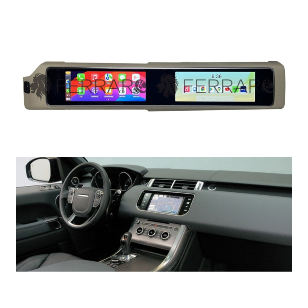 (PRENOTA) Autoradio per Land Rover Range Rover L494, L405 12.3" + 12.3" Android, Bluetooth, CarPlay, Android Auto, 8/128GB Ram