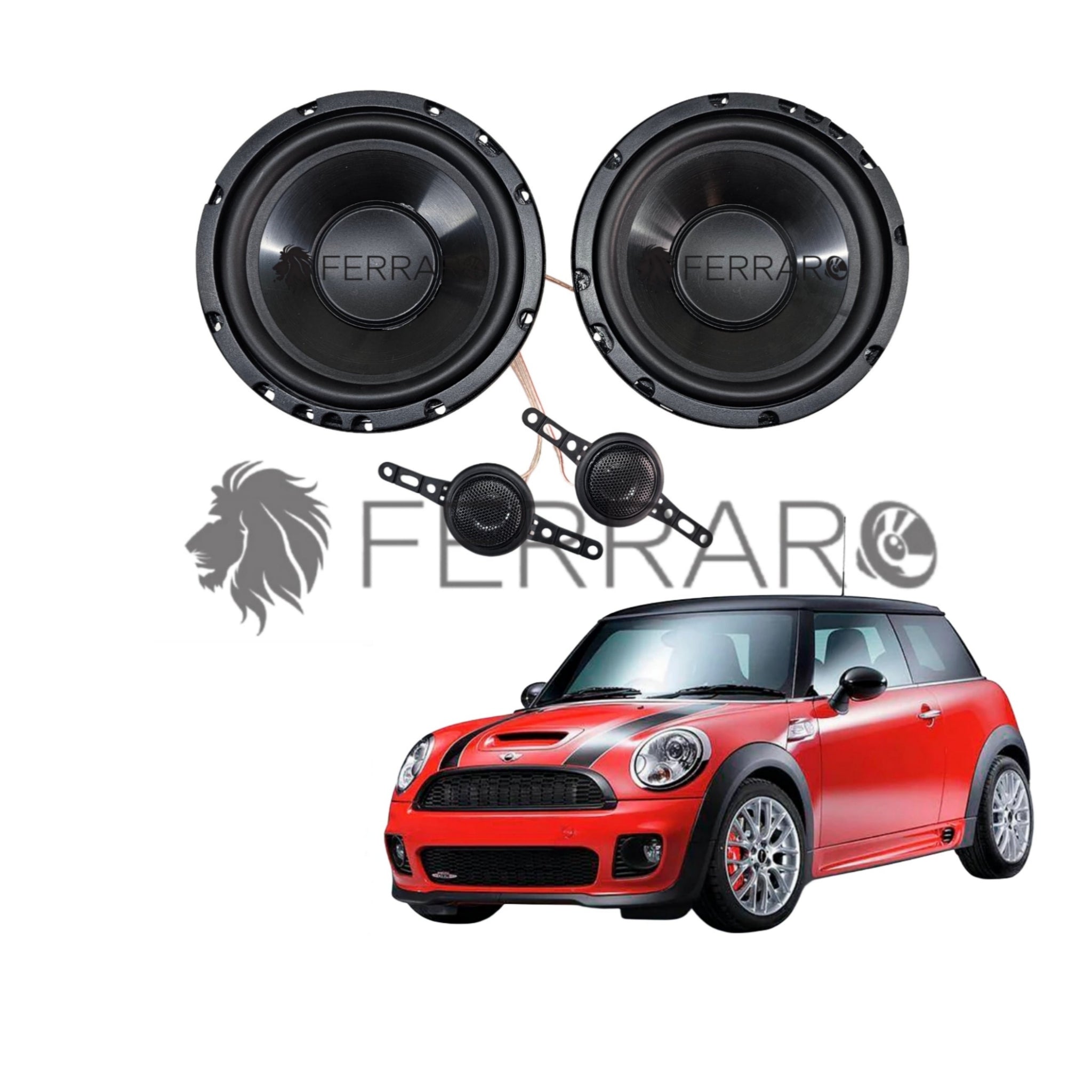 FerraroStore Kit 2 Altoparlanti, ASK-165.2, Anteriori, Mini Cooper S/Cabrio/One