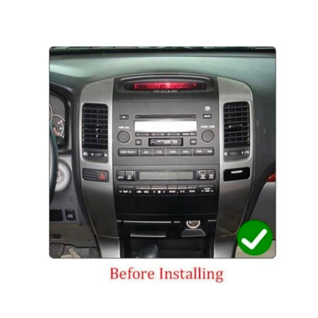 (PRENOTA) Kit Montaggio Autoradio 9"Pollici Toyota Prado J150 (2009-2023), Mascherina, Cablaggio per Autoradio Android