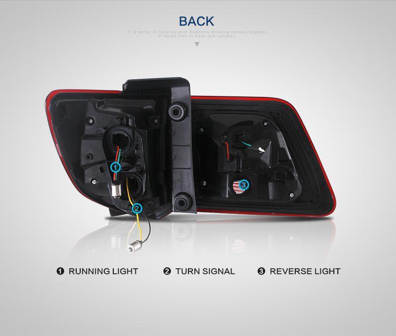 (PRENOTA) Fanali Posteriore Completo per Toyota Fortuner (2011-2015) a LED