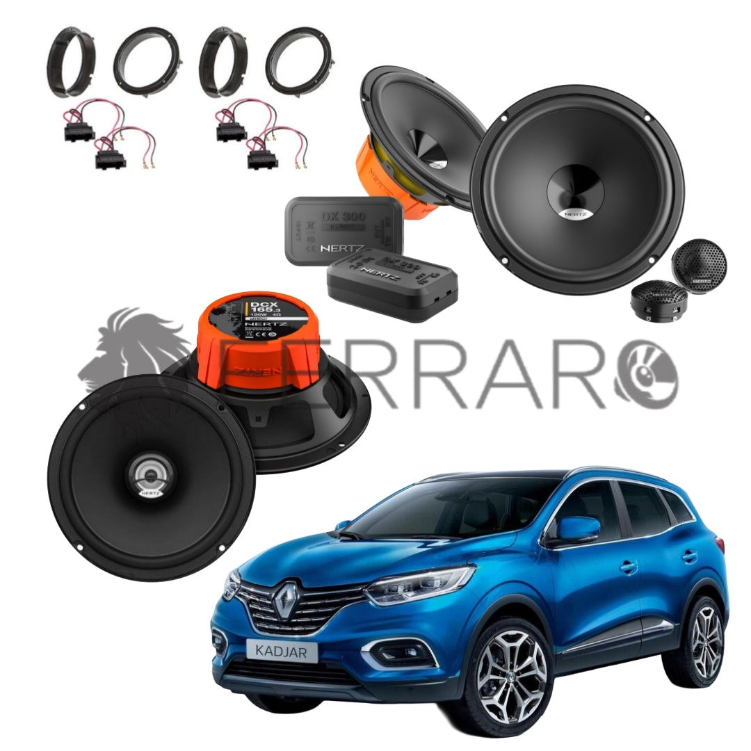 Hertz Kit 6 Casse | DSK 165.3 | DCX 165.3 | Ant/Post | Renault Kadjar (Dal 2015>)