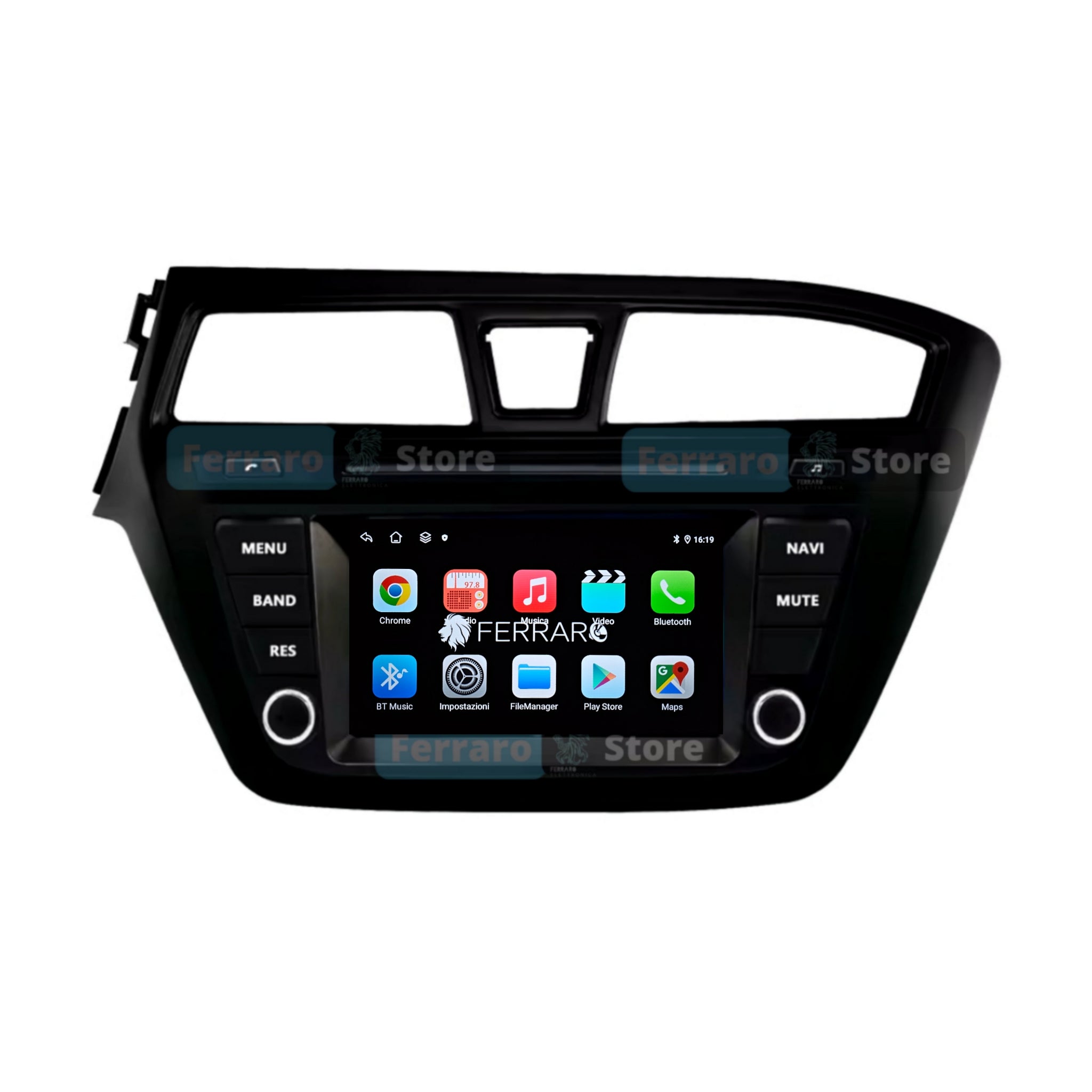 (PRENOTA) Autoradio per Hyundai i20 7" (2014-2018) Android, Bluetooth, CarPlay, Android Auto, 4GB/8GB Ram