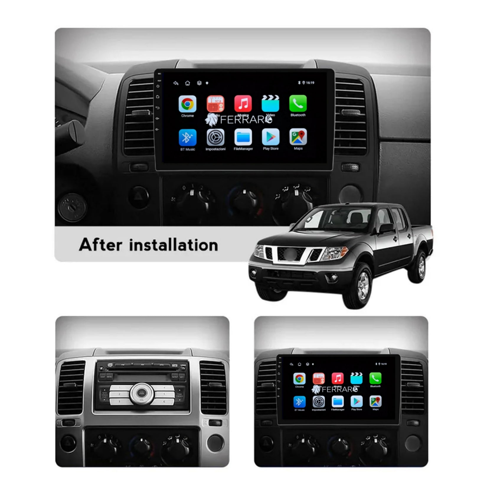 (PRENOTA) Autoradio per Nissan Navara 9" (2004-2014) Android, Bluetooth, CarPlay, Android Auto, 2GB/4GB/6GB/8GB Ram