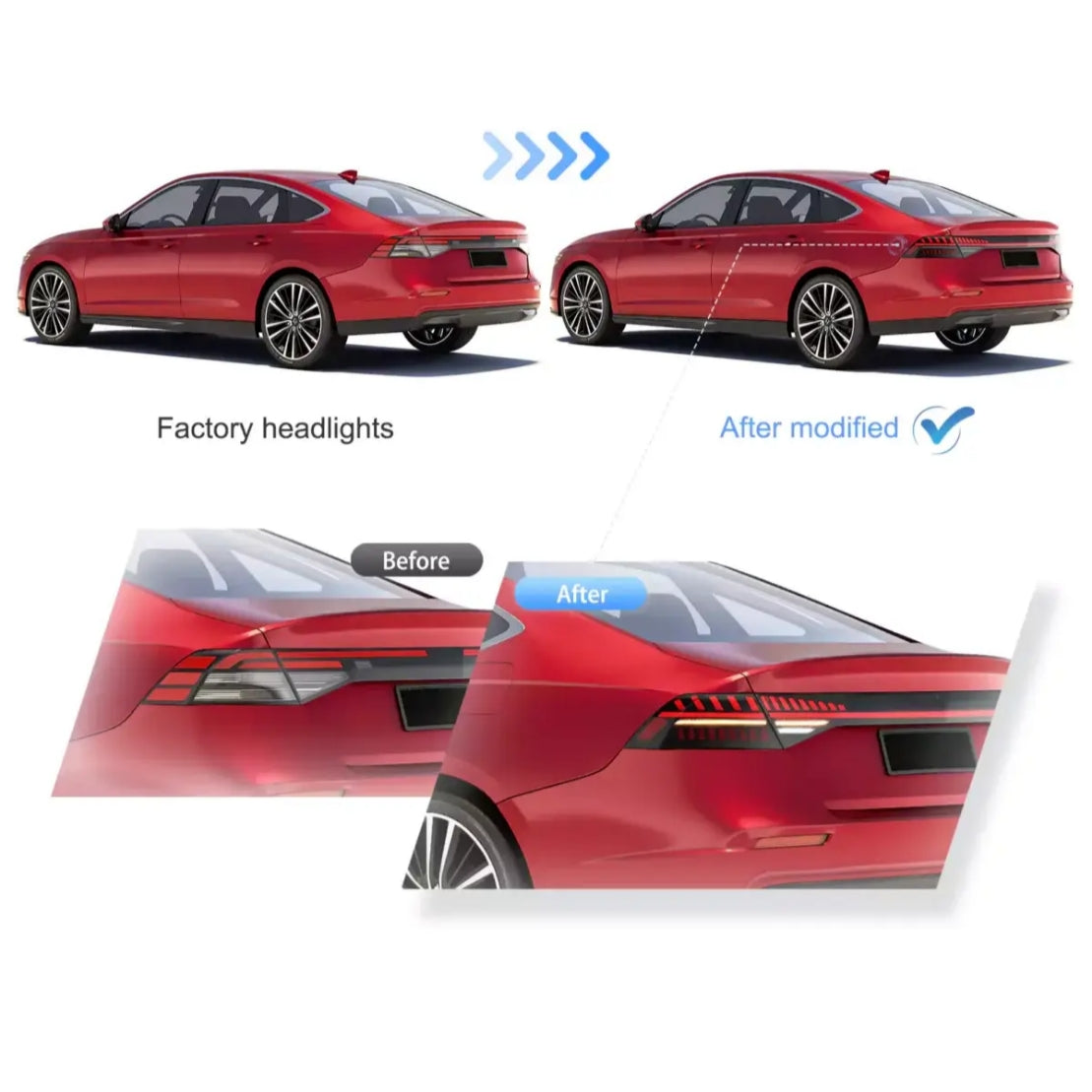 (PRENOTA) Fanali Posteriore Completo per Honda Accord 11ª (2023-2025) a LED