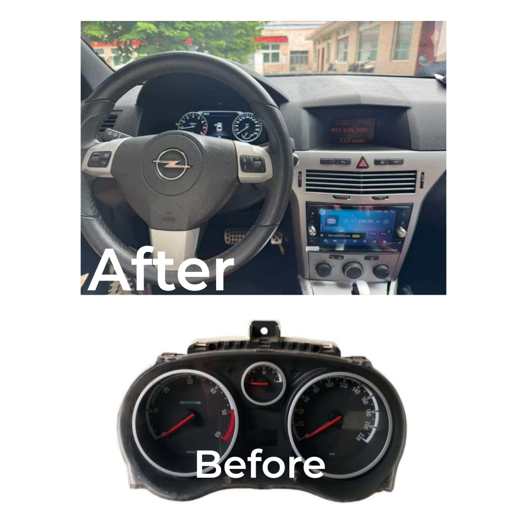 (PRENOTA) Virtual Cockpit 12.3" per Opel Corsa D (2006-2015), HD Ultra, CarPlay e Android Auto
