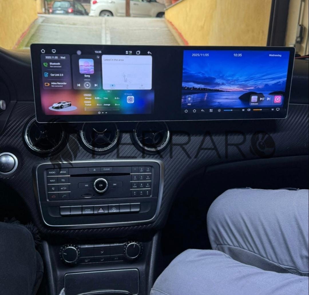 Autoradio per Mercedes GLC X253, Classe C W205 10" + 10", Android, Bluetooth, CarPlay, Android Auto, 8/256GB Ram