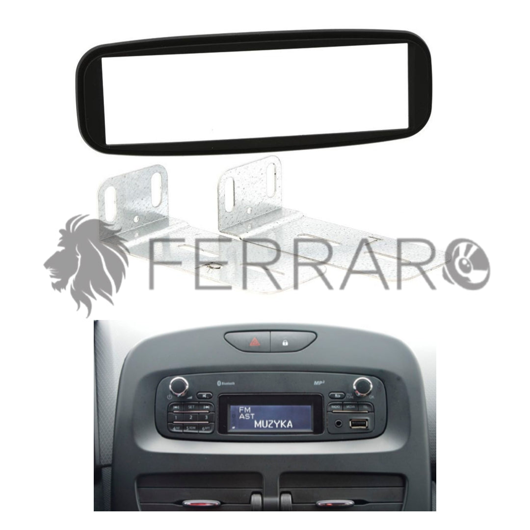 Mascherina Autoradio, 1DIN, Renault Clio (2012+)
