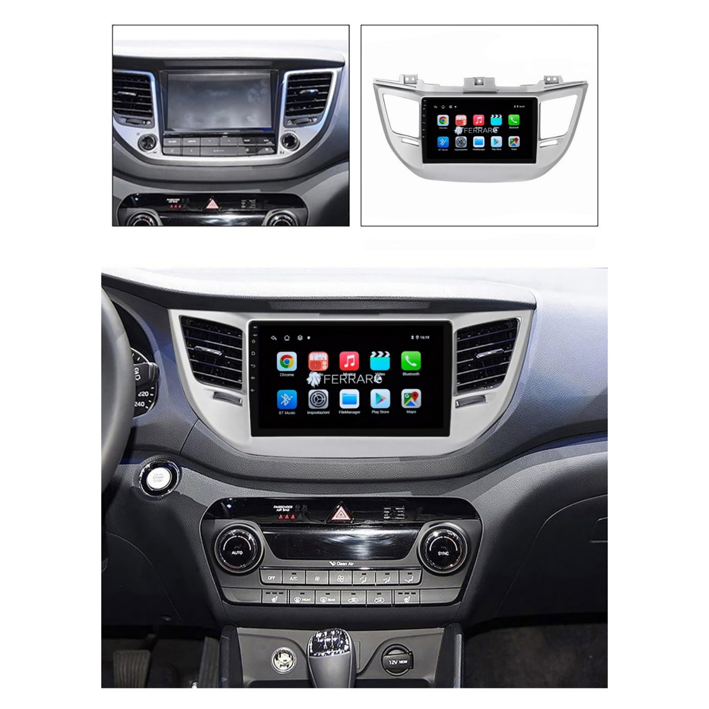 Autoradio per Hyundai IX35 Tucson 3 9" (2015-2018) Android, Bluetooth, CarPlay, Android Auto, 2GB/4GB/6GB/8GB Ram