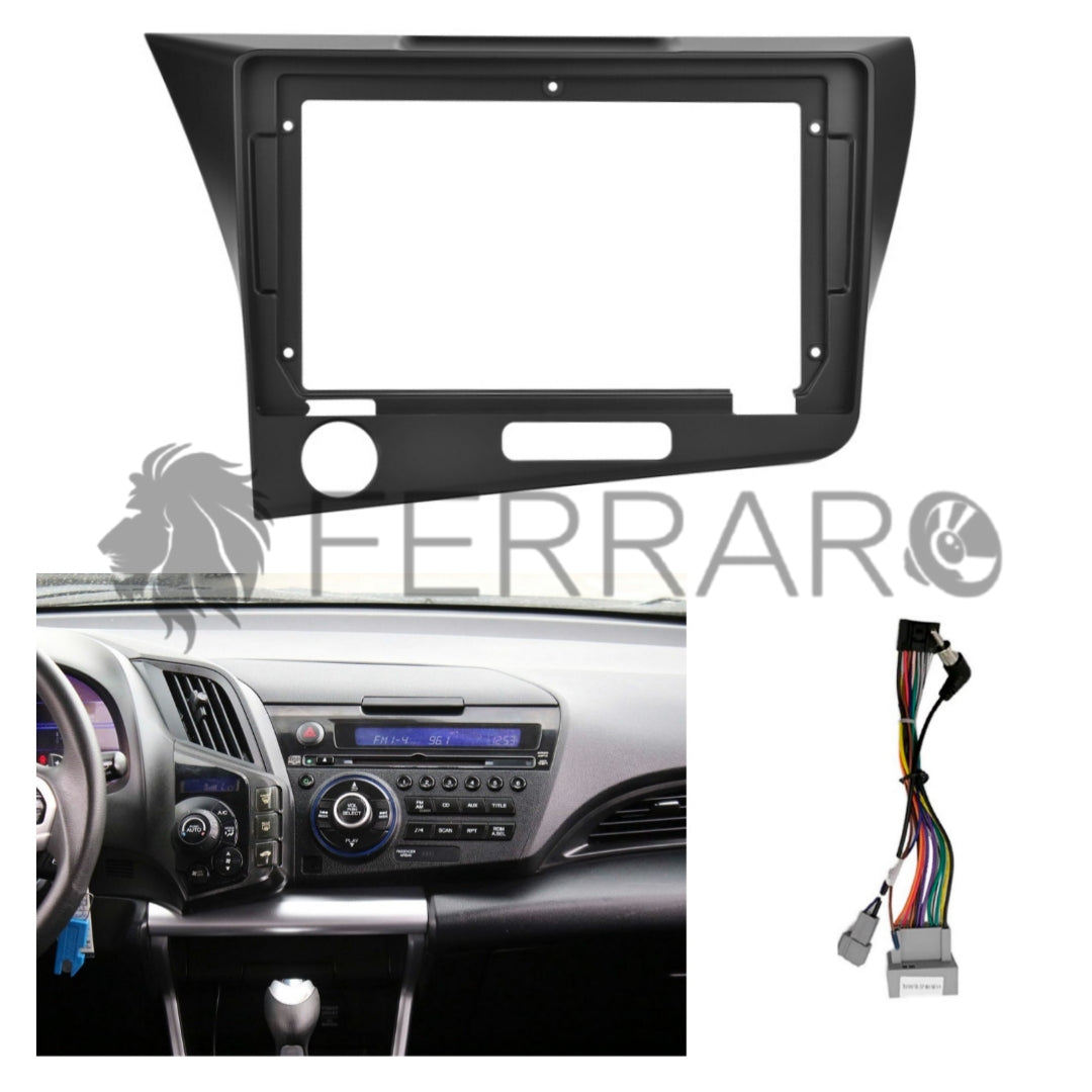 (PRENOTA) Kit Montaggio Autoradio 9"Pollici Honda CR-Z (2010-2016) Mascherina, Cablaggio Autoradio Android
