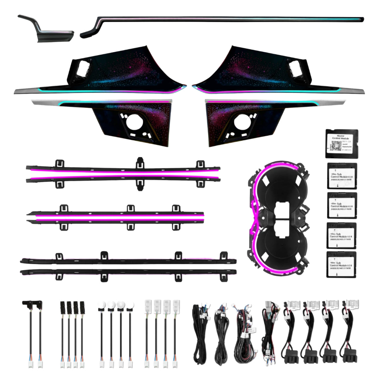(PRENOTA) Ambient Light per Audi A4, A5, B9 (2017-2025), 256 Colori, APP