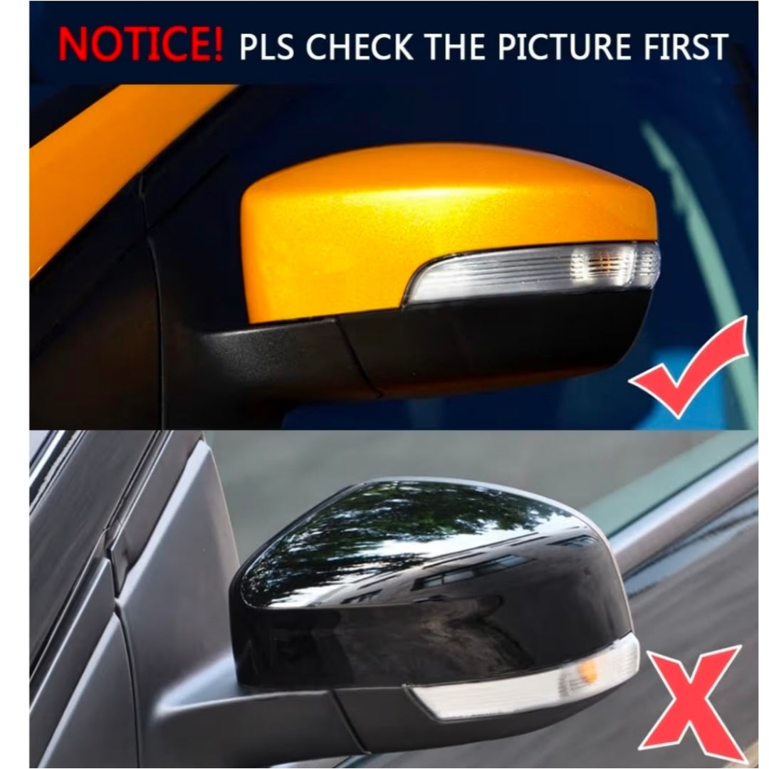 (PRENOTA) Specchietti Laterali Led per Ford Kuga, Ecosport, C-Max, S-Max, Focus MK3 (Compatibilità in Descrizione), Plug and Play