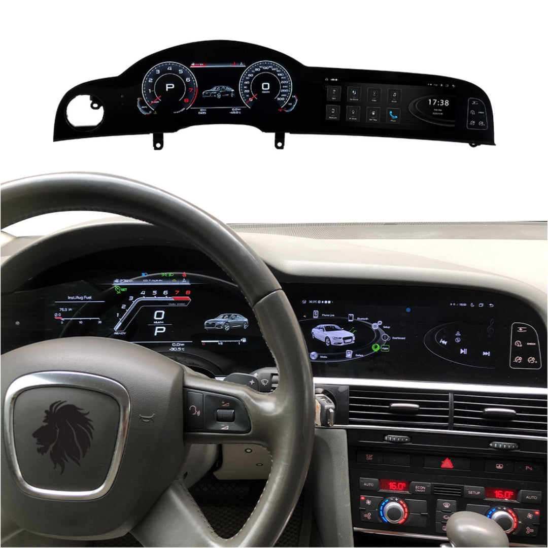(PRENOTA) Autoradio e Virtual Cockpit per Audi A6 C6 (2004-2011) 23.5" Android, Bluetooth, CarPlay, Android Auto, 6/128GB Ram
