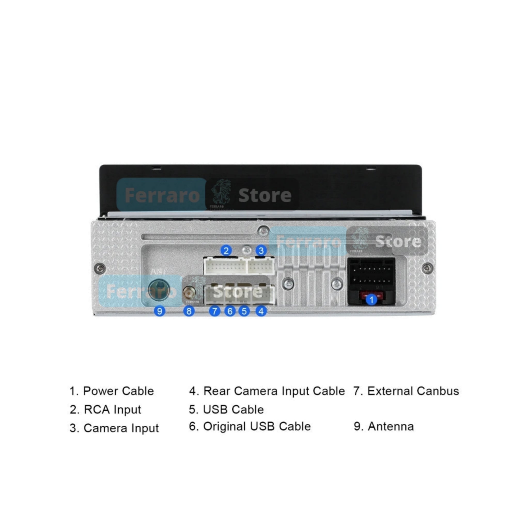 Autoradio Universale Fisso (Android) 1Din 6.9"Pollici, Bluetooth, CarPlay, Android Auto, 2/32GB Ram