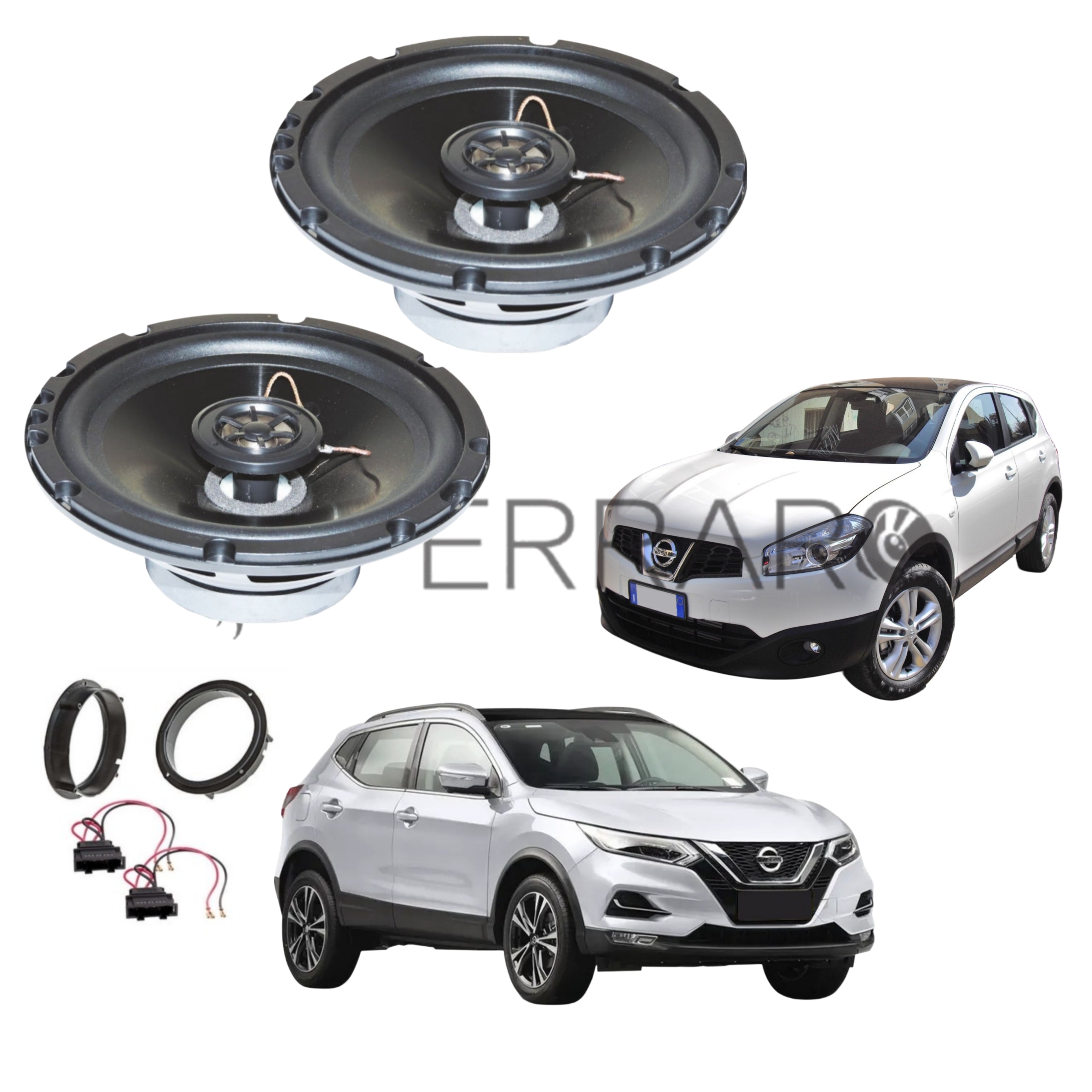 FerraroStore Kit 2 Altoparlanti, ASC-652PC, Ant o Post, Nissan Qashqai
