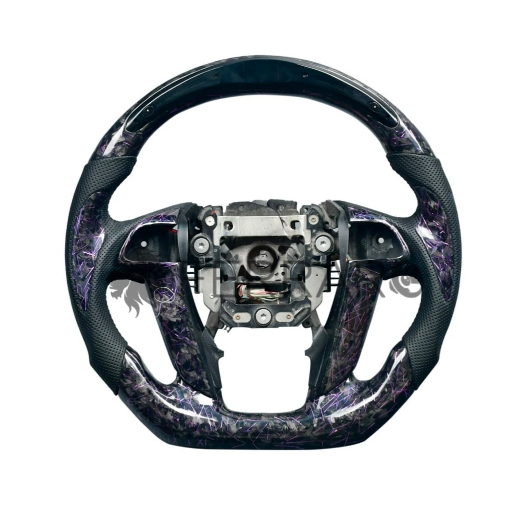 (PRENOTA) Volante Sportivo per Honda Accord (2008-2012), Carbonio, Customizzato in Pelle