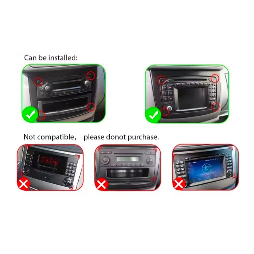 (PRENOTA) Autoradio per Mercedes Viano, Vito W639 10.1" (2003-2014) Android, Bluetooth, CarPlay, Android Auto, 2GB/4GB/8GB Ram