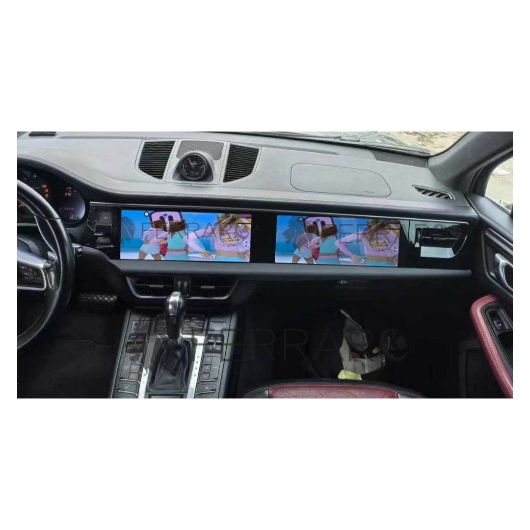 (PRENOTA) Autoradio per Porsche Macan 12.3" + 12.3" (2010-2017) Android, Bluetooth, CarPlay, Android Auto, 8/128GB Ram
