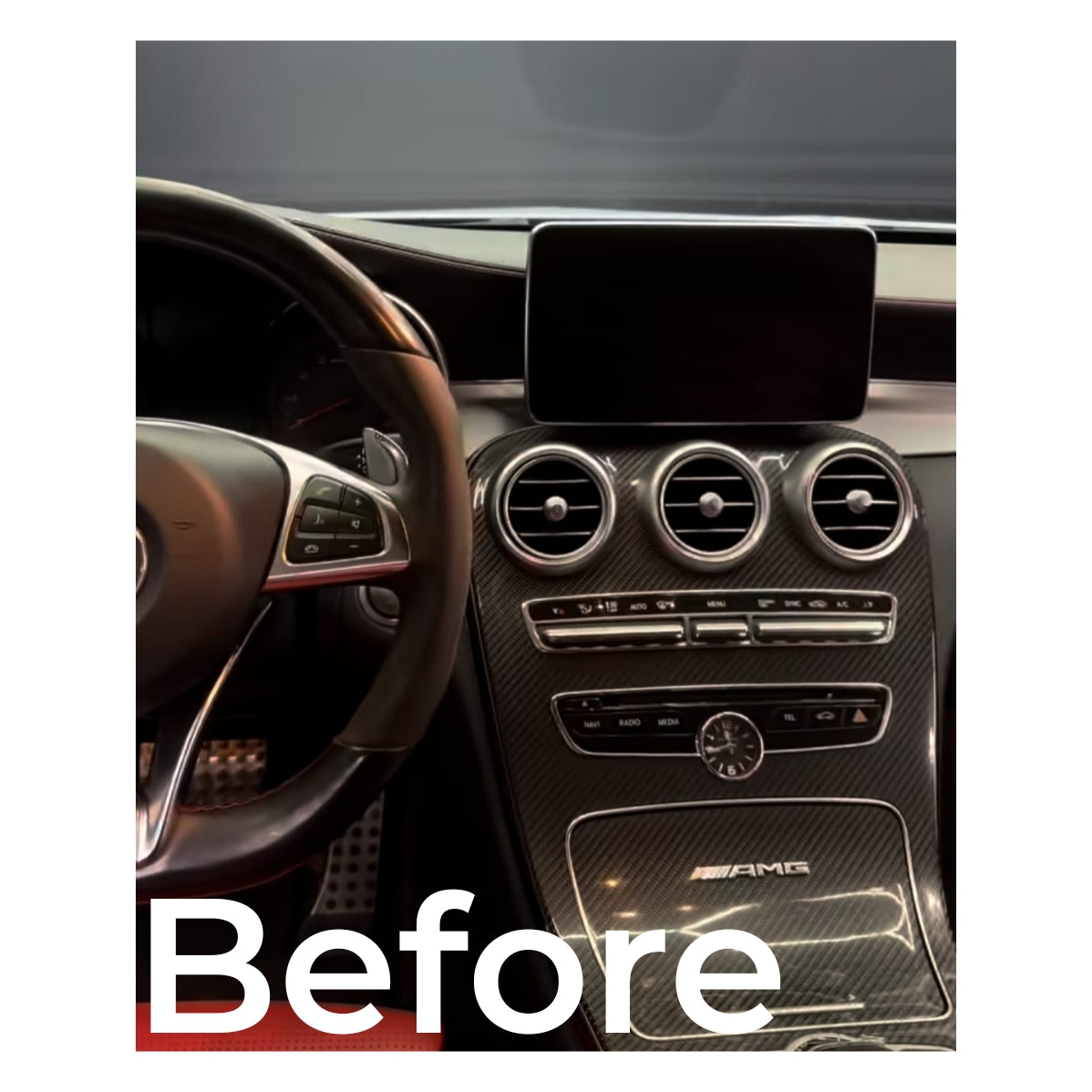 (PRENOTA) Autoradio per Mercedes Classe C W205, GLC X253, 12.1" (2015-2022) Android, Bluetooth, CarPlay, Android Auto, 8/128GB Ram