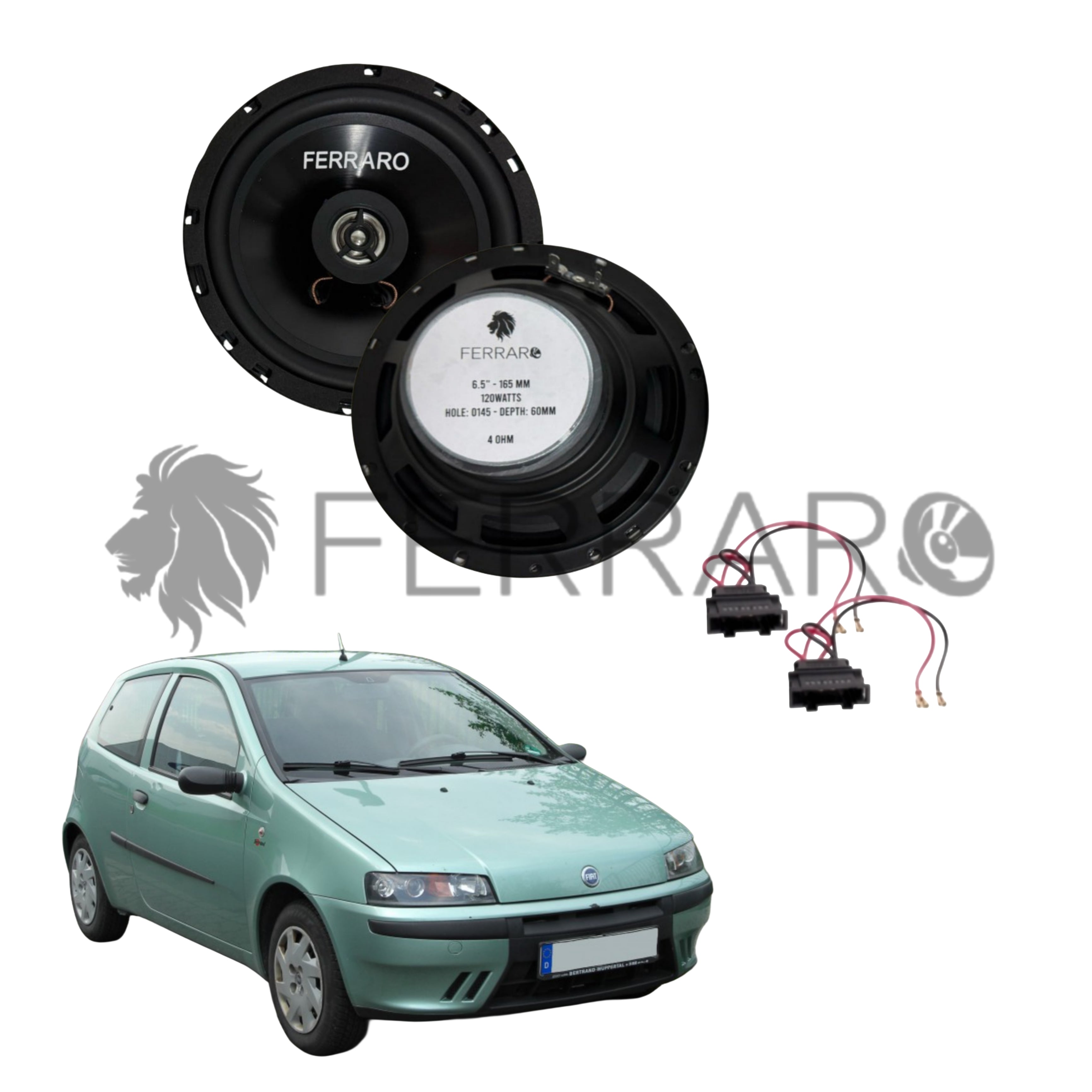 FerraroStore Kit 2 Altoparlanti, ASC-652PC, Anteriori, Panda 3ª Serie dal 2012>