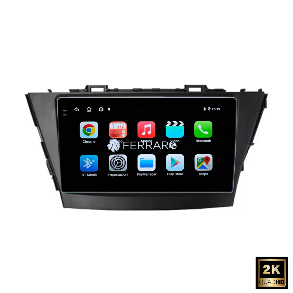 Autoradio per Toyota Prius+ (2012-2021) 9" 2K, Android, Bluetooth, CarPlay, Android Auto, 12/256GB Ram