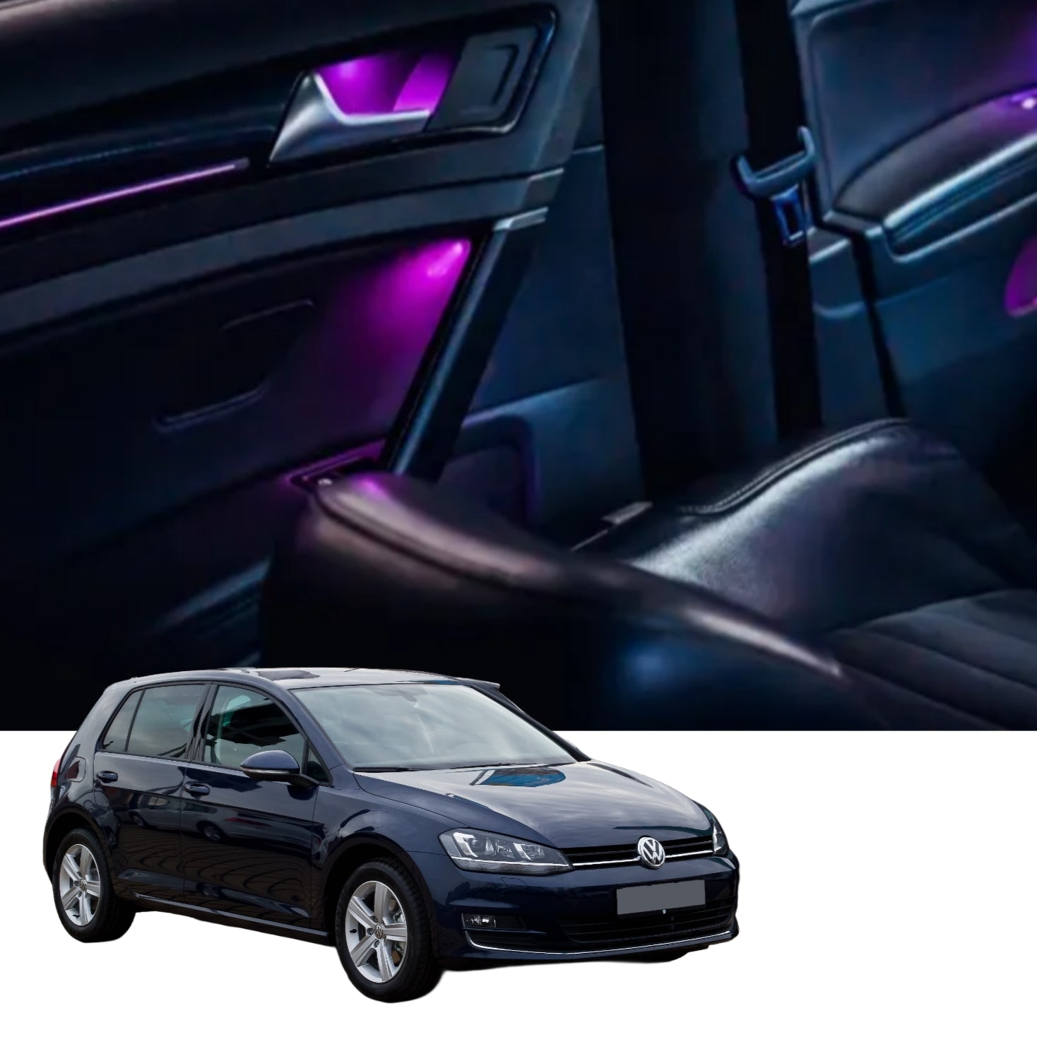(PRENOTA) Ambient Light per Volkswagen Golf 7, VII (2014-2021), 256 Colori, APP