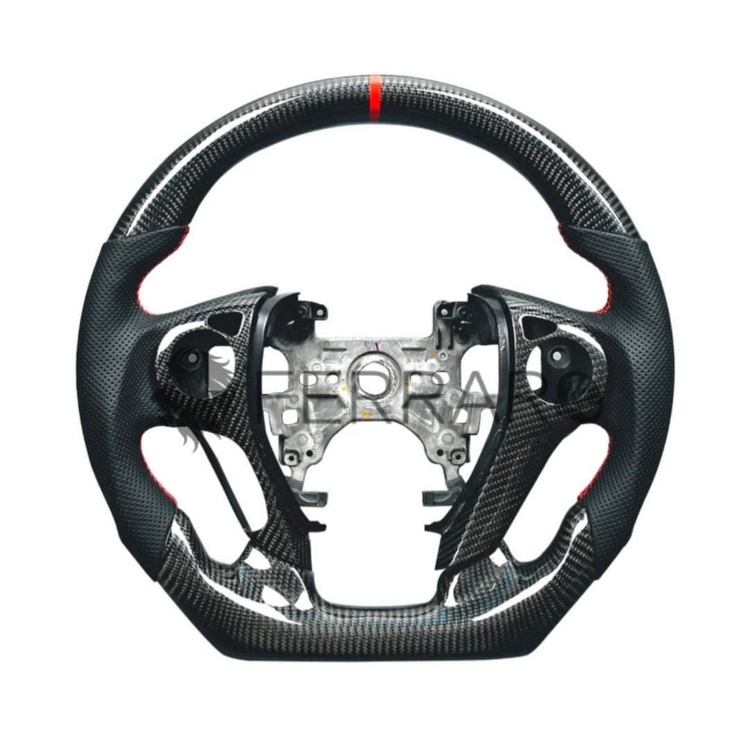 (PRENOTA) Volante Sportivo per Honda Accord (2012-2017), Carbonio, Customizzato in Pelle